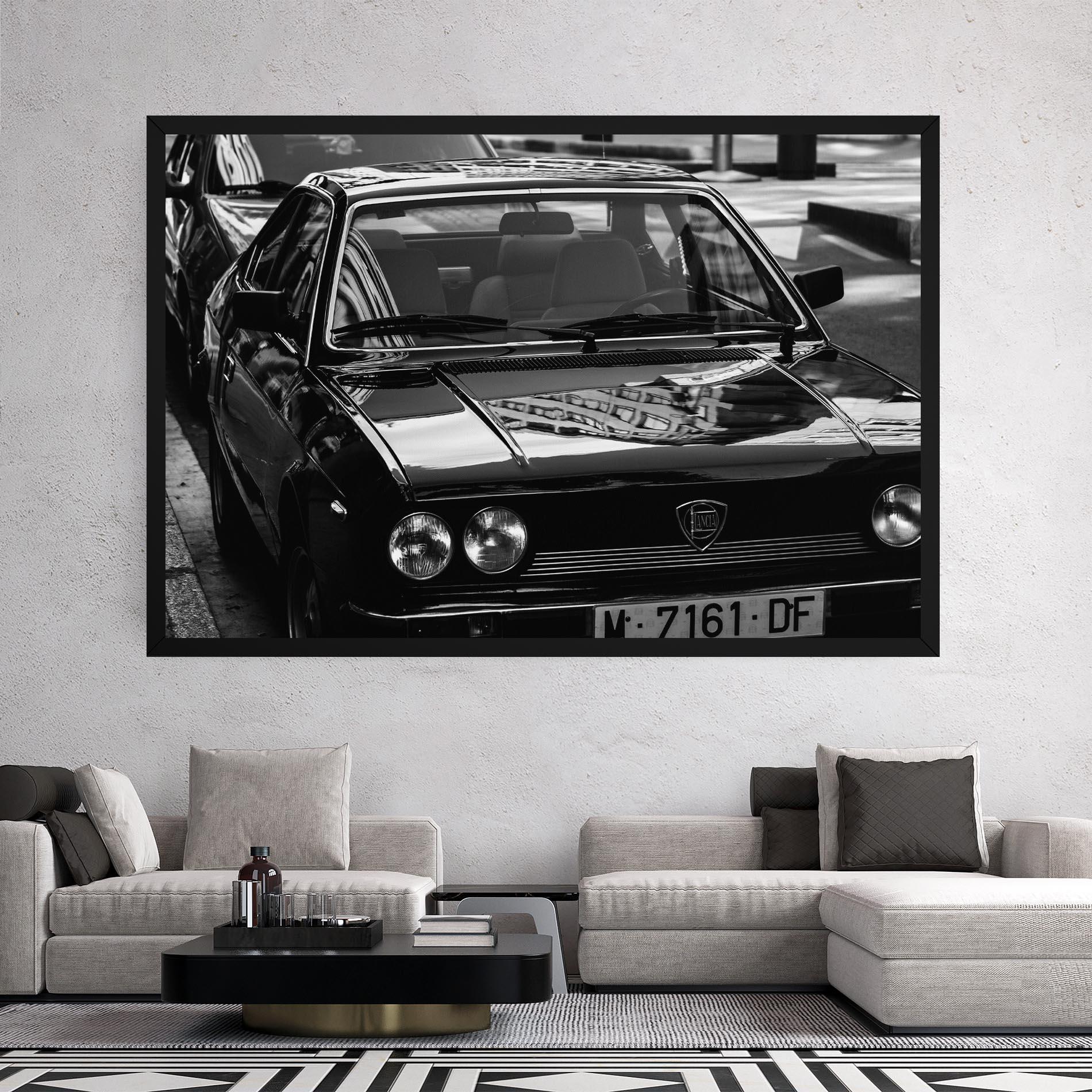 Tablou Canvas Black Shiny Car mockup 2