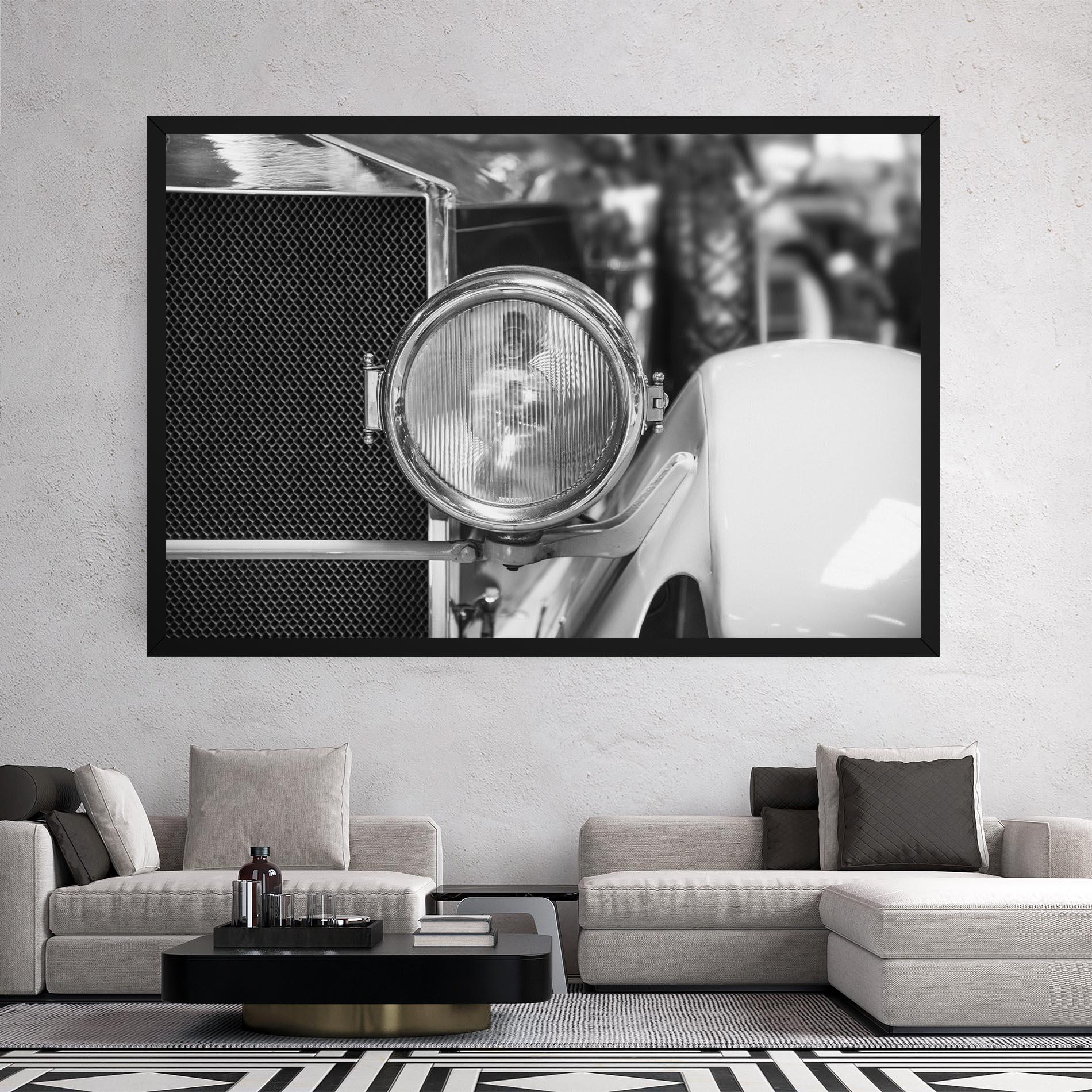 Tablou Canvas Closeup Grey Car mockup 2