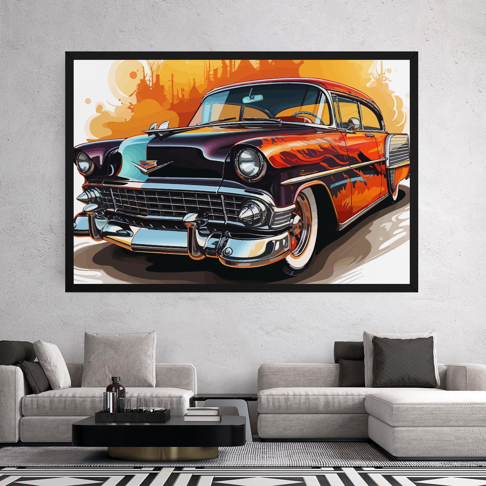 Tablou Canvas Cool Vintage Car mockup 2