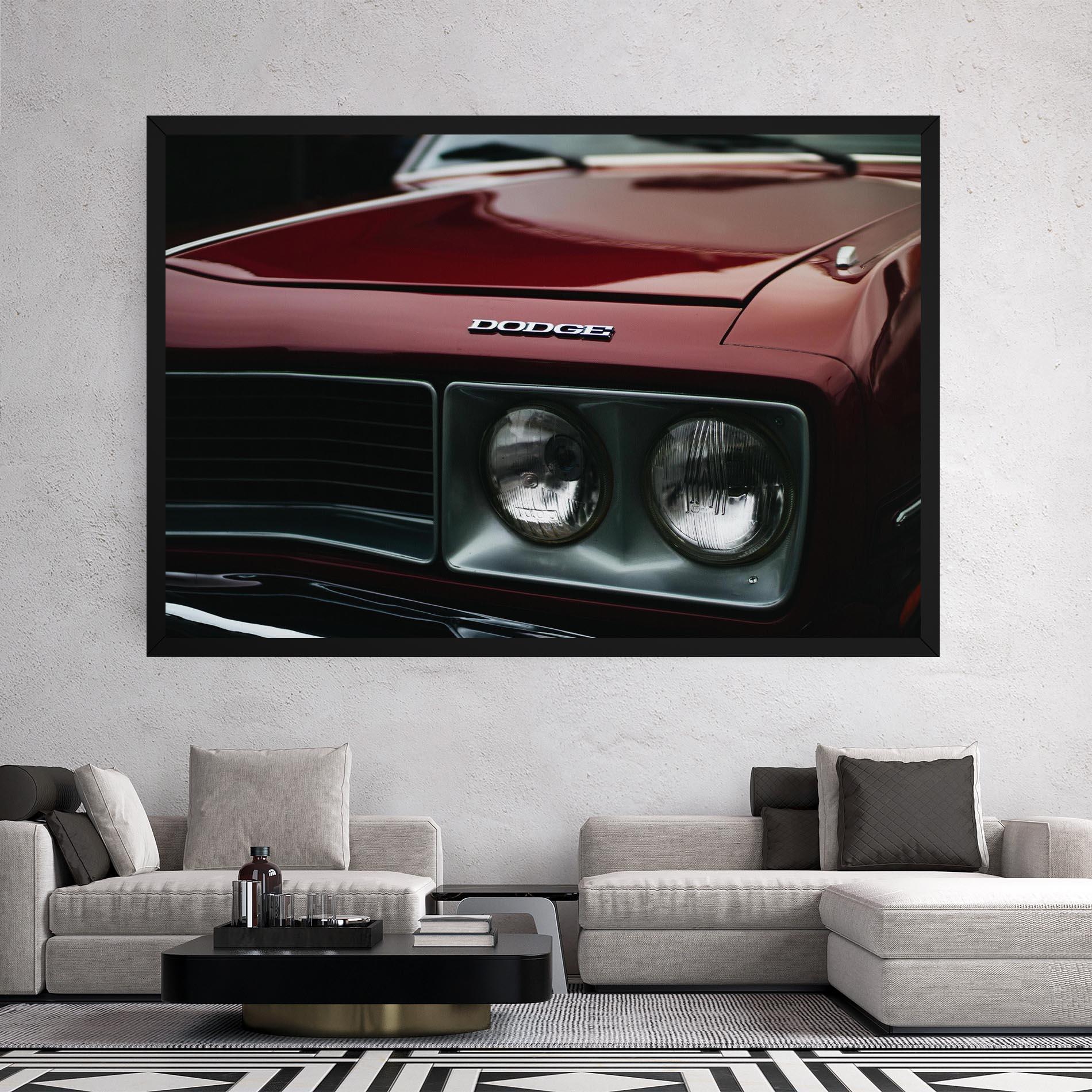 Tablou Canvas Dark Red Car mockup 2