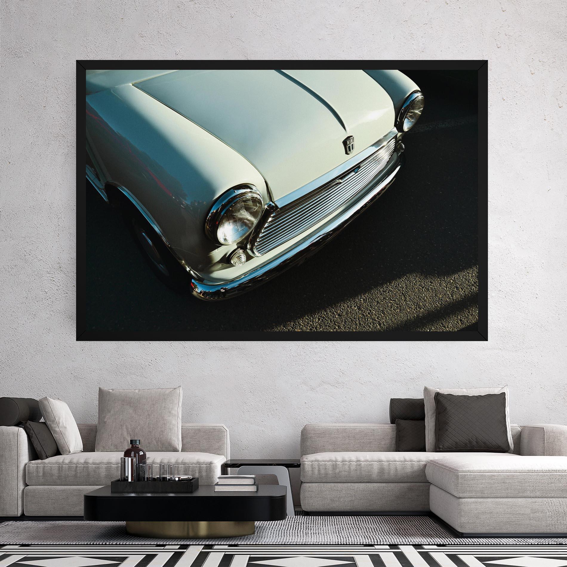 Tablou Canvas Light Blue Car mockup 2