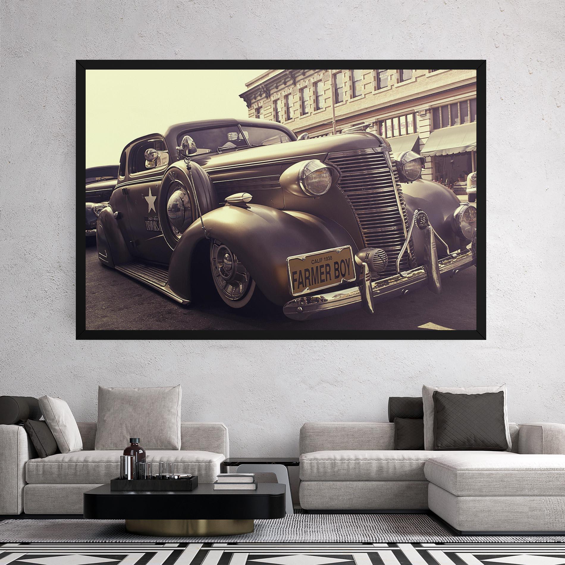 Tablou Canvas Old Classic Car mockup 2