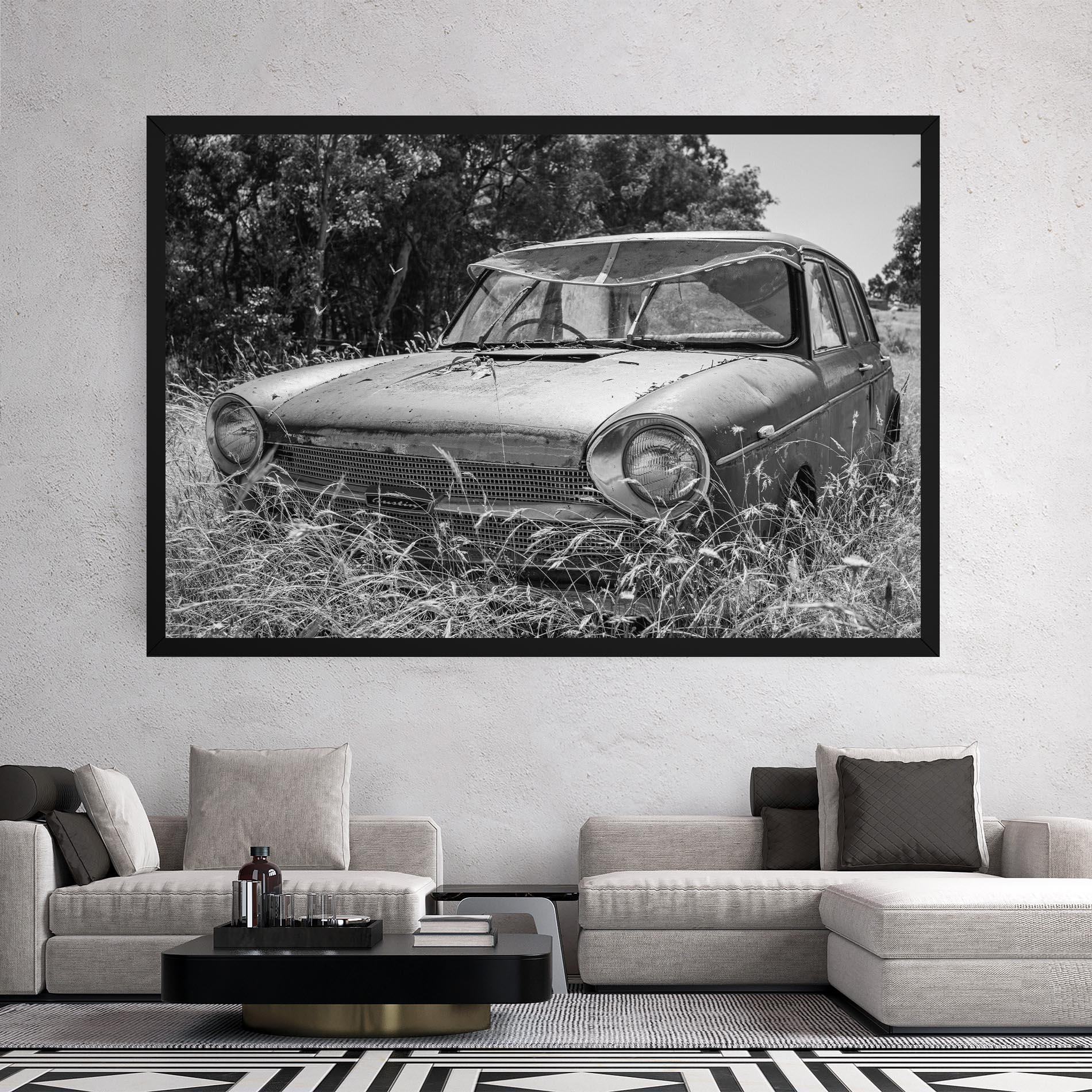 Tablou Canvas Old Field Car mockup 2