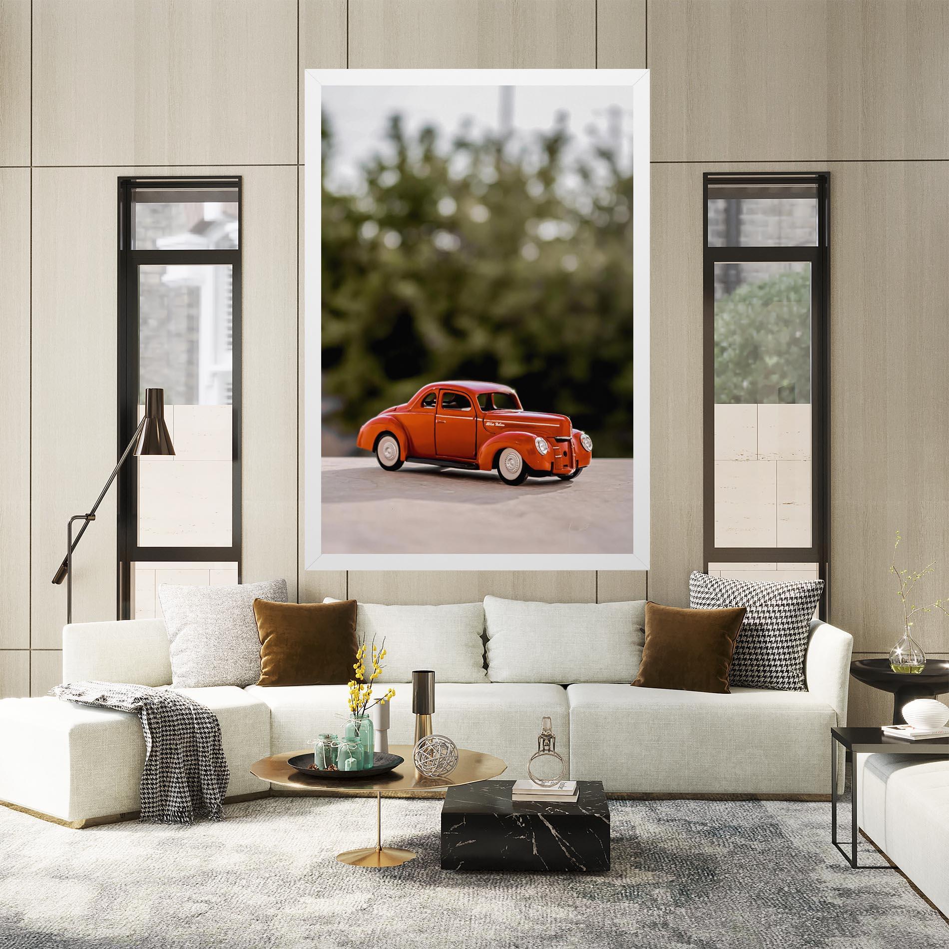 Tablou Canvas Vintage Orange Toy mockup 2