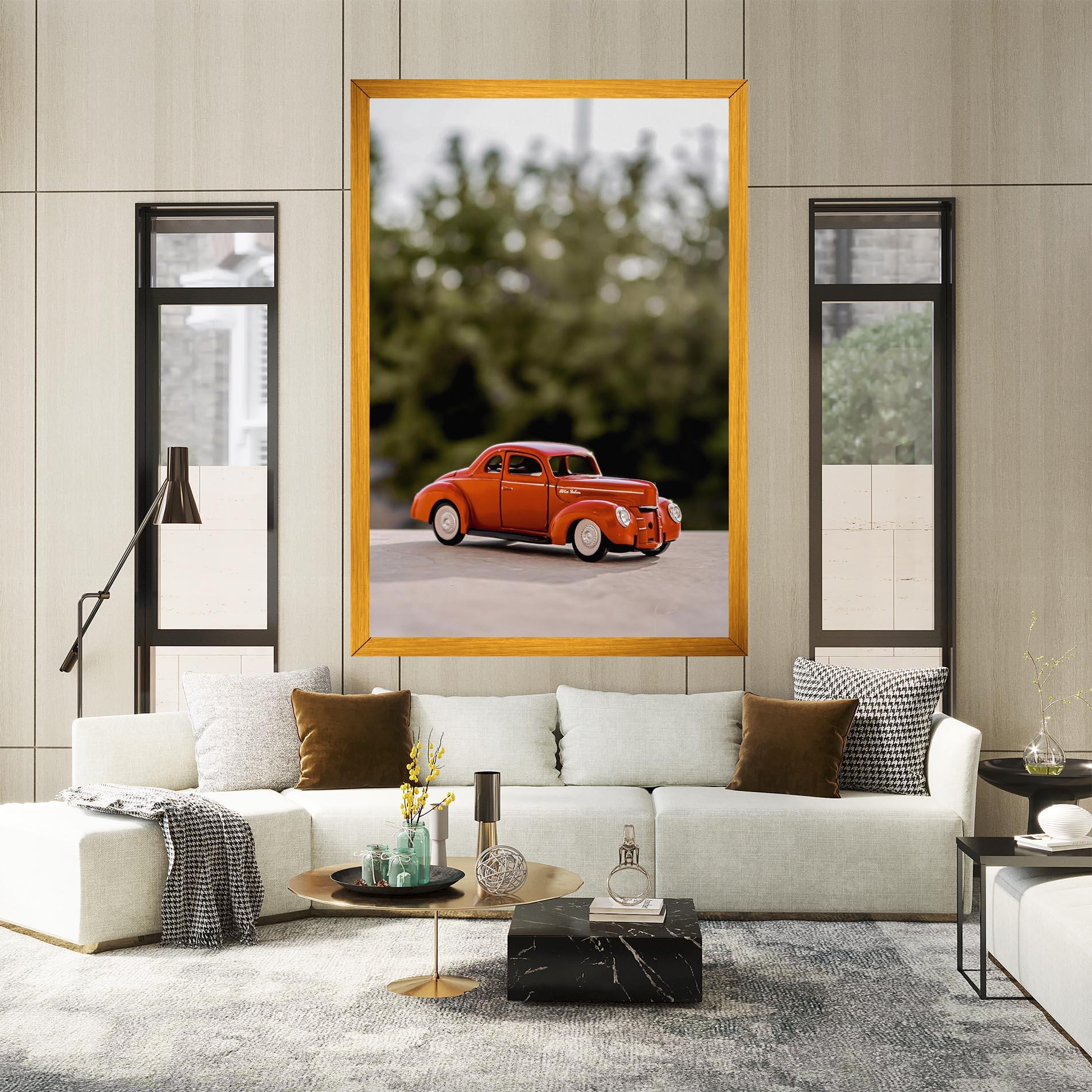 Tablou Canvas Vintage Orange Toy mockup 2