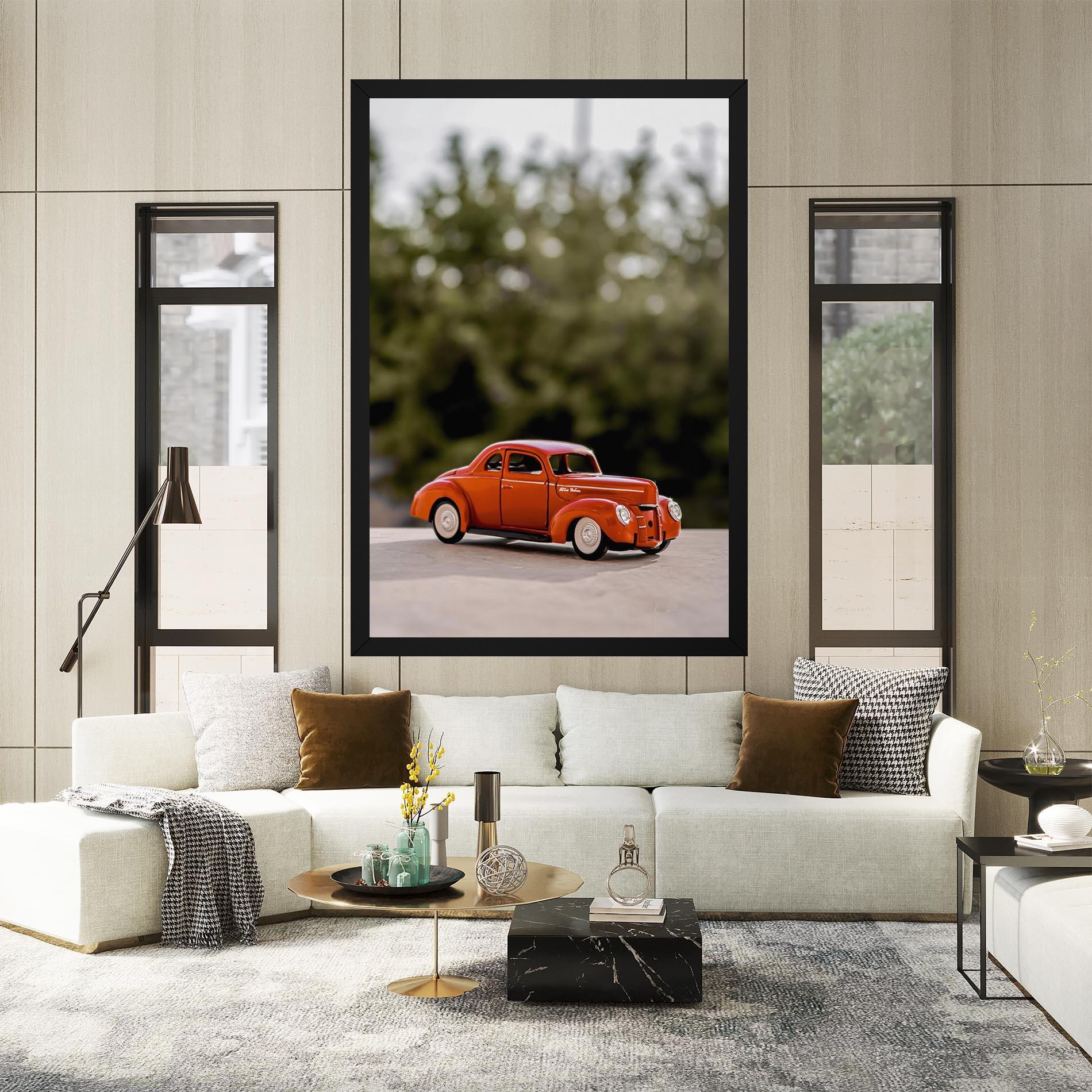 Tablou Canvas Vintage Orange Toy mockup 2