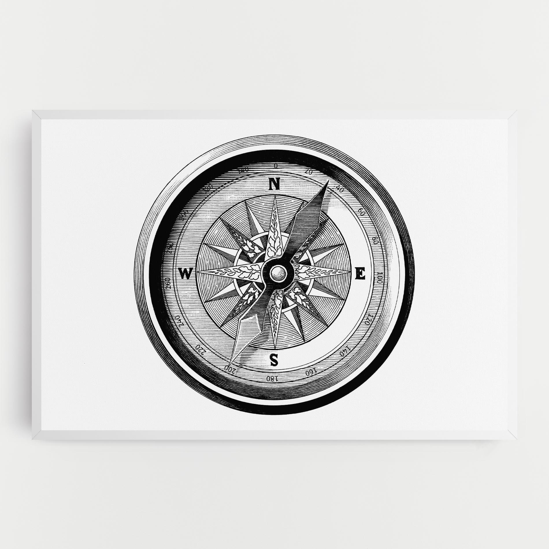 Tablou Canvas Black Compass mockup 0