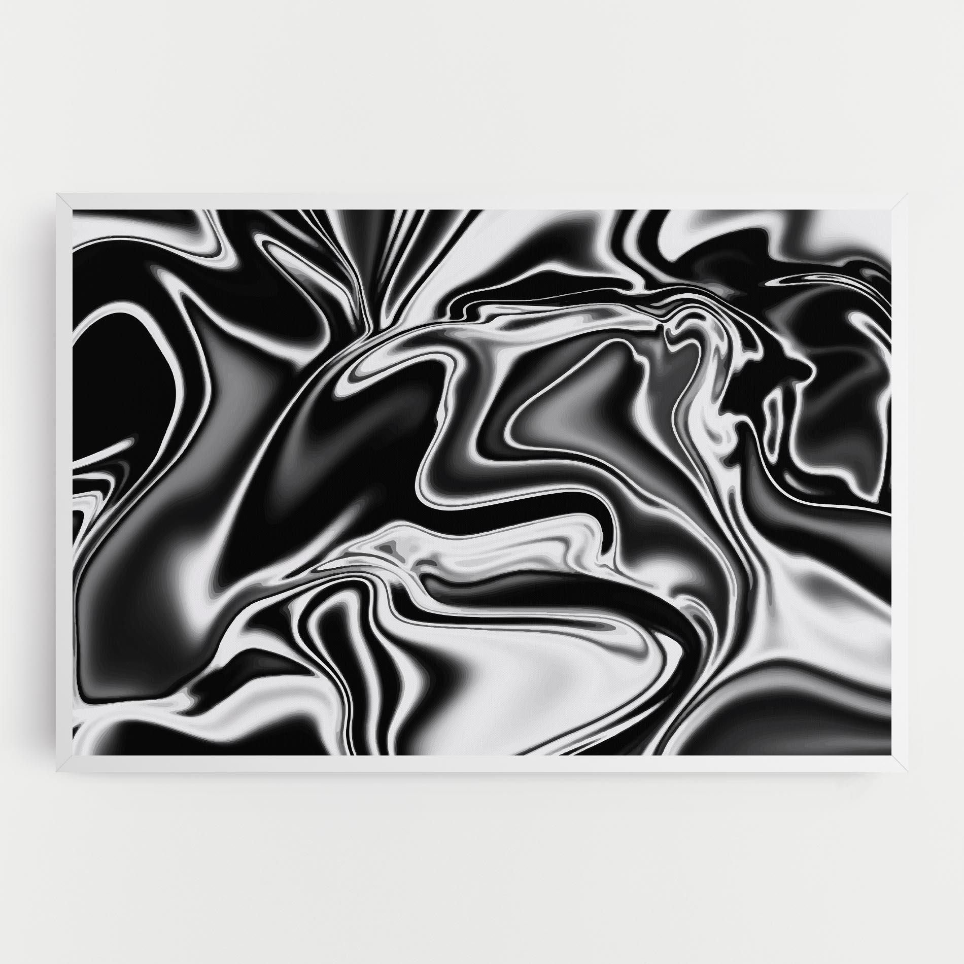 Tablou Canvas Silver Black Art mockup 0