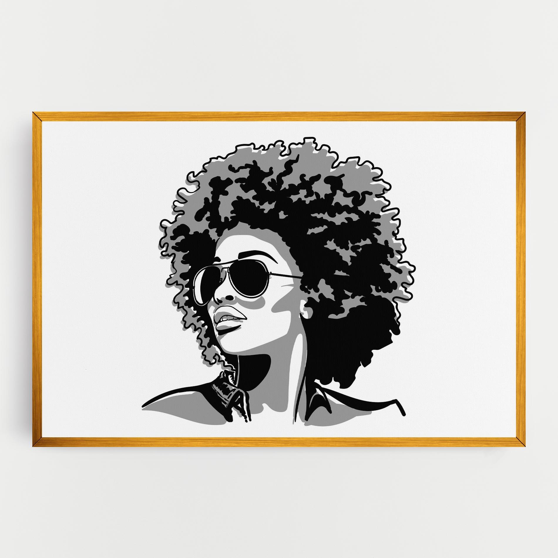 Tablou Canvas Black Grasses mockup 0