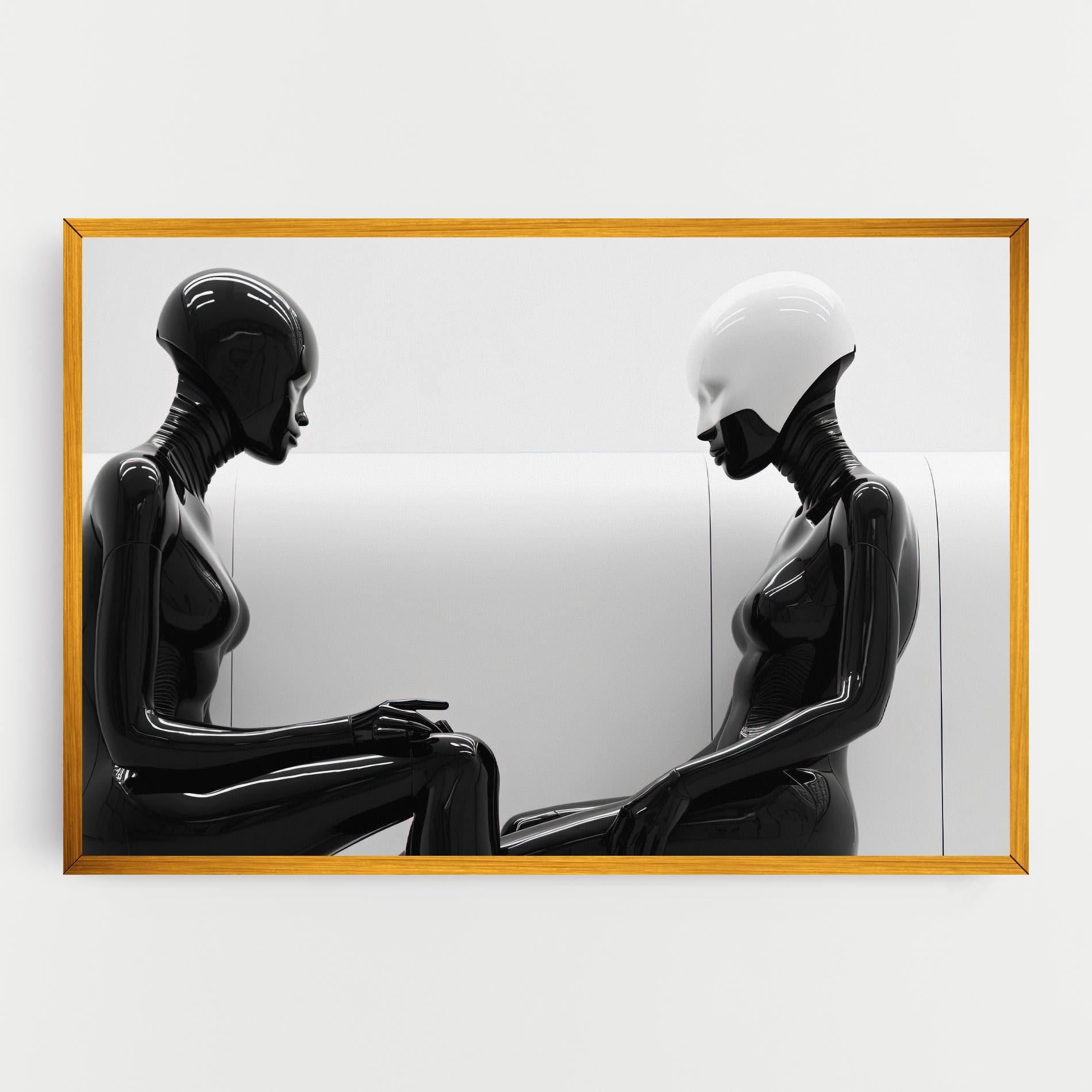 Tablou Canvas Black Mannequin mockup 0