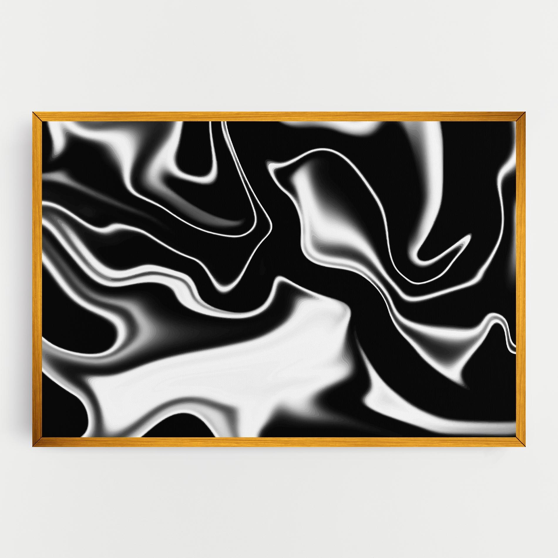 Tablou Canvas Black Metalic Art mockup 0