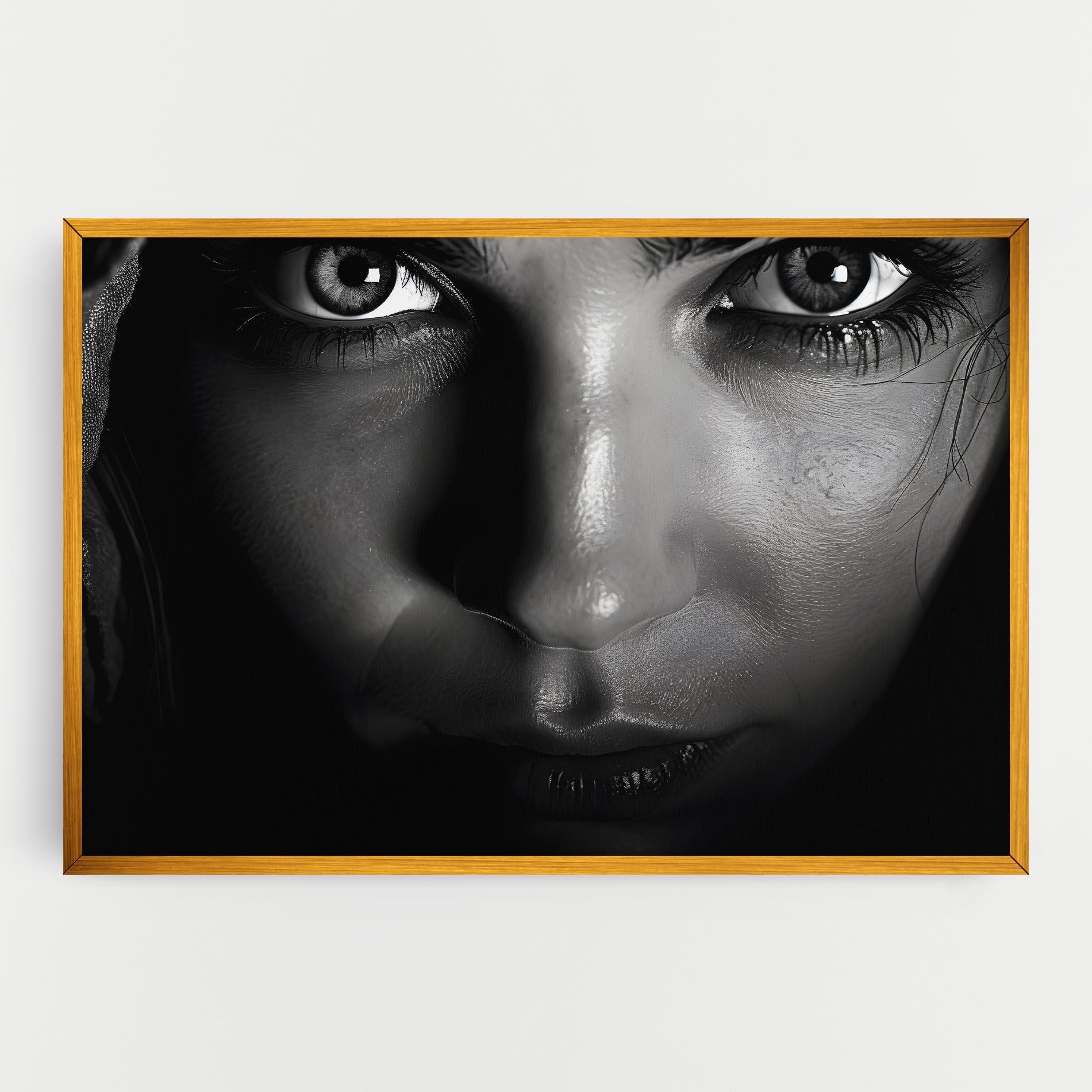 Tablou Canvas Closeup Portrait mockup 0