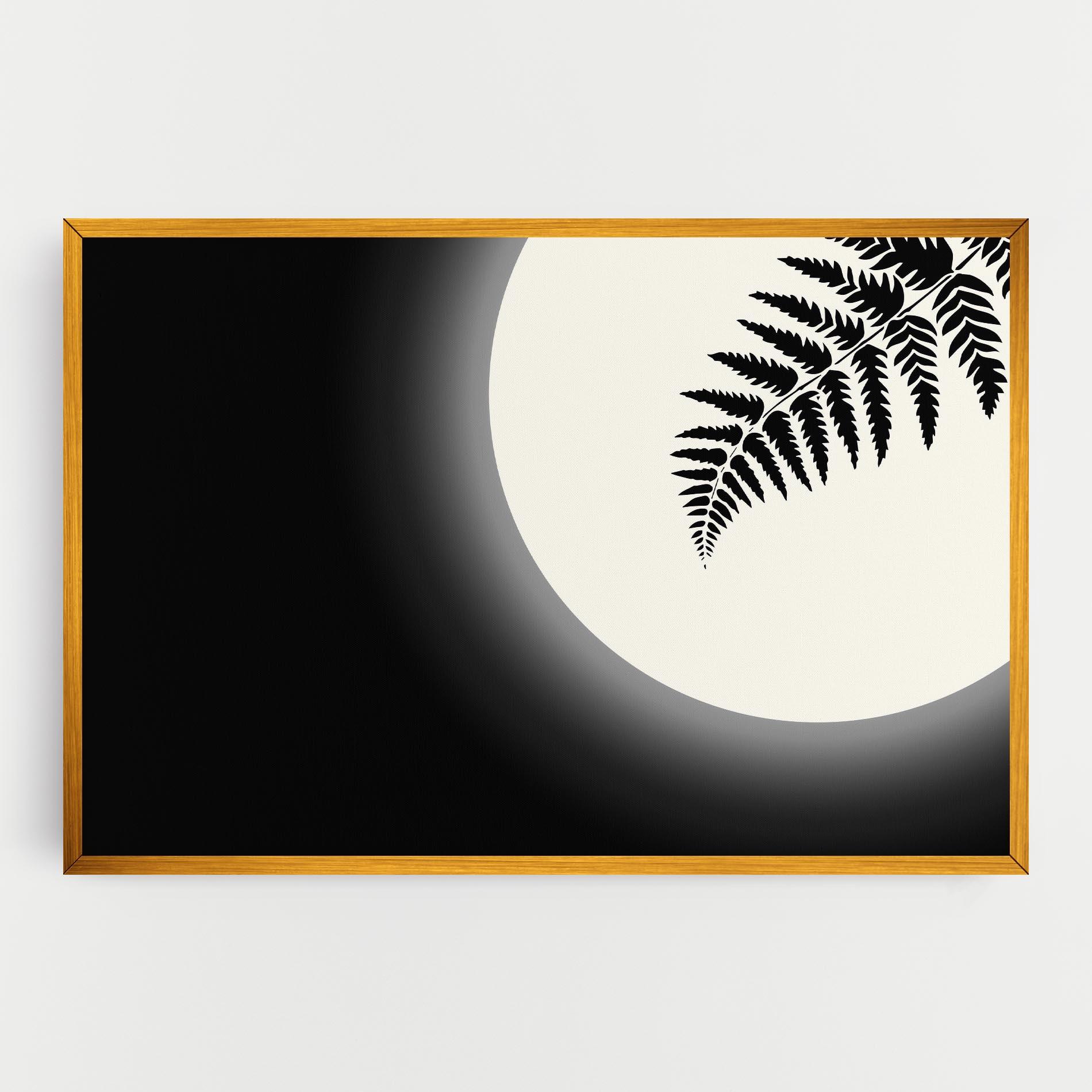 Tablou Canvas Full Moon Leaf mockup 0