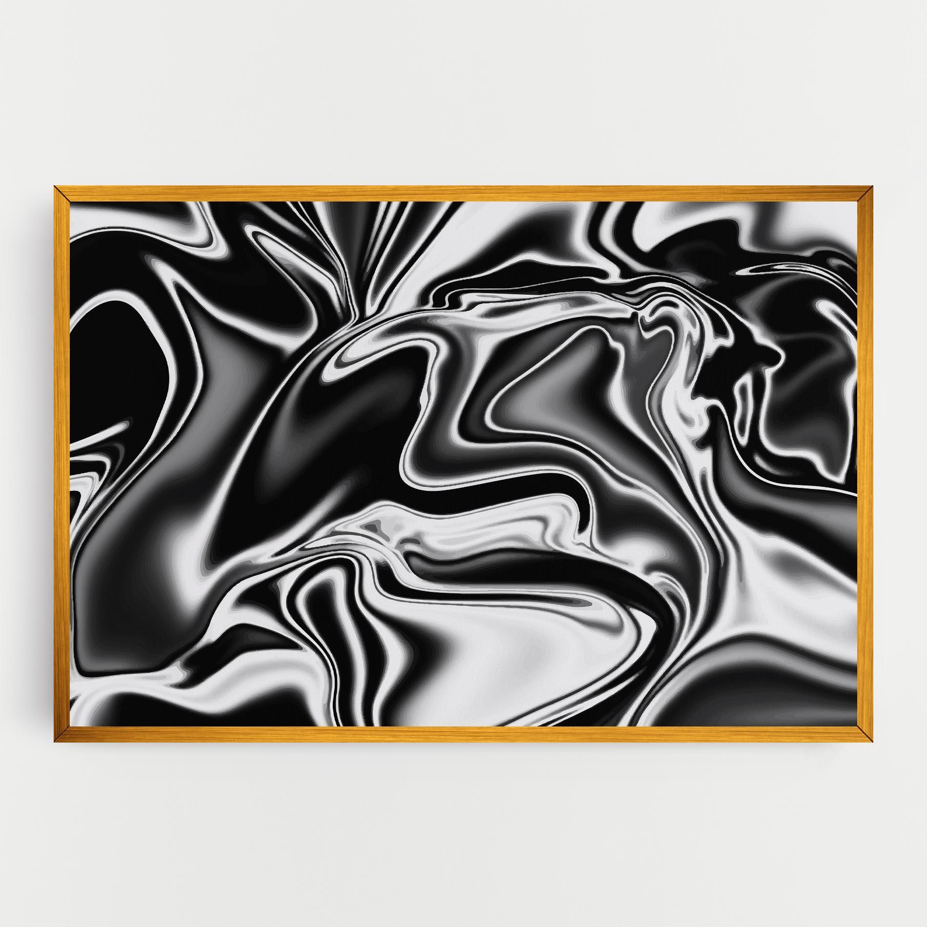 Tablou Canvas Silver Black Art mockup 0