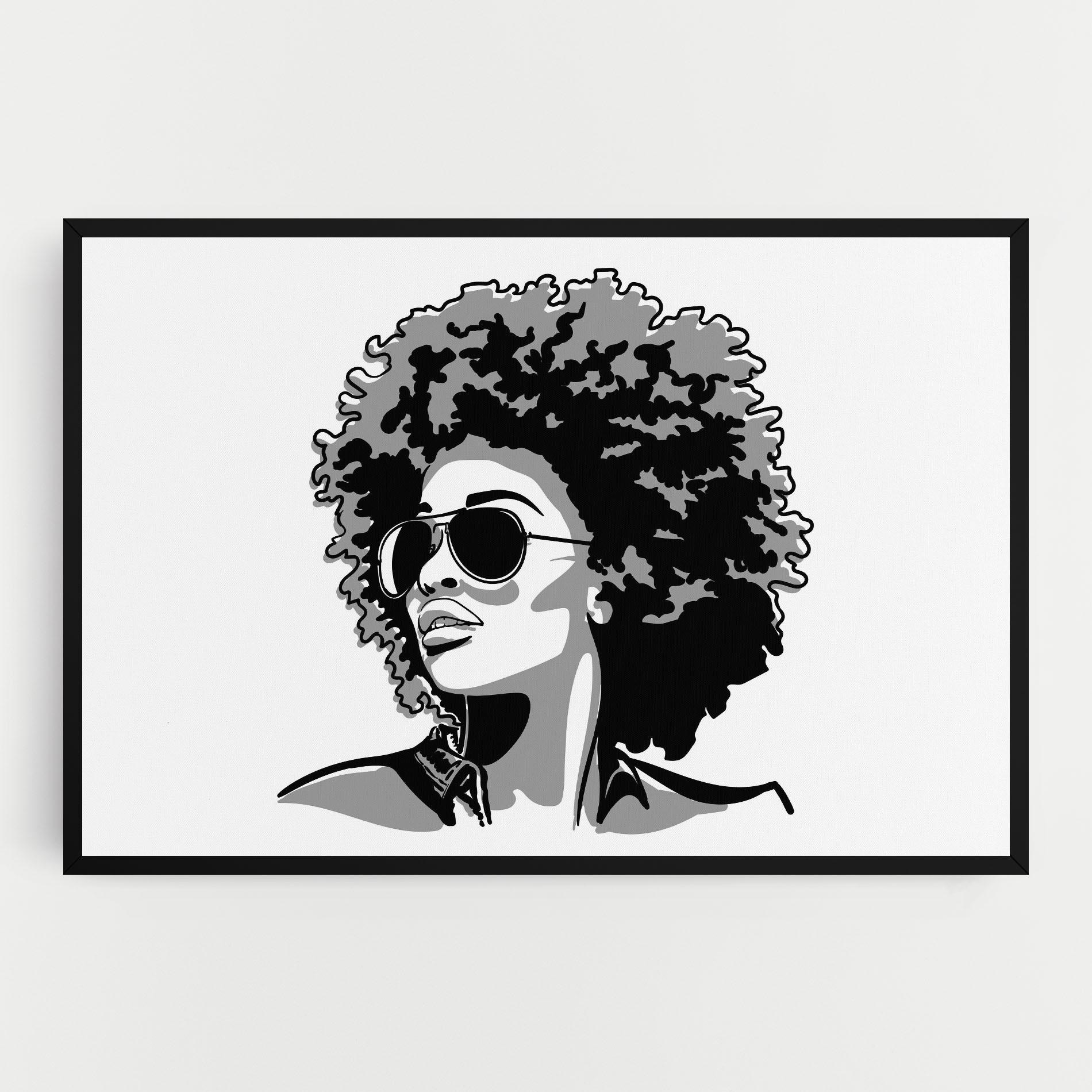 Tablou Canvas Black Grasses mockup 0