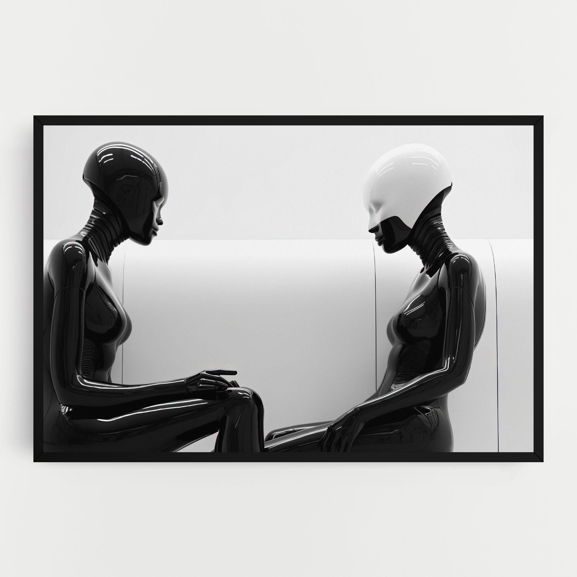 Tablou Canvas Black Mannequin mockup 0