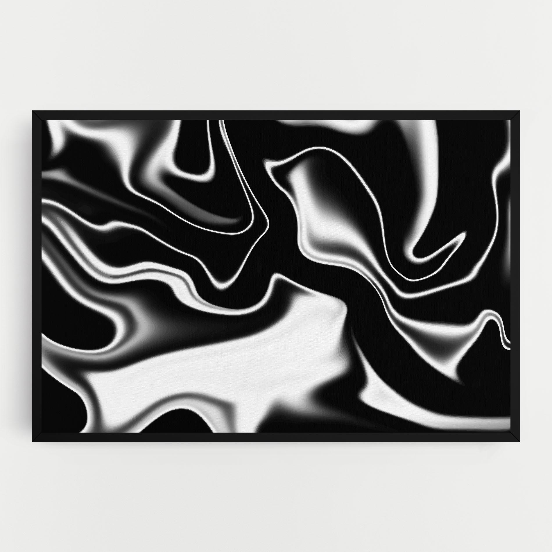 Tablou Canvas Black Metalic Art mockup 0