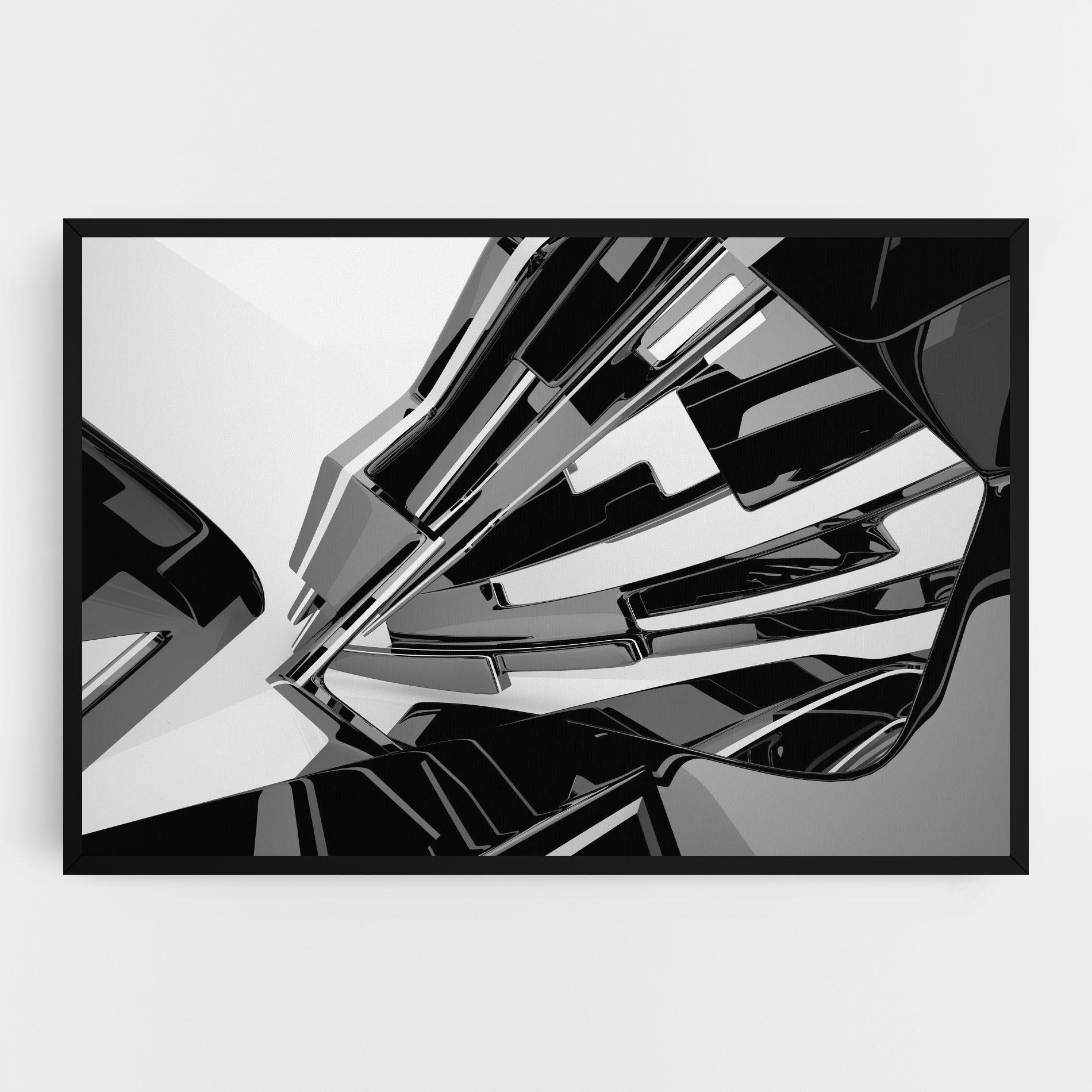 Tablou Canvas Black Sculpture mockup 0