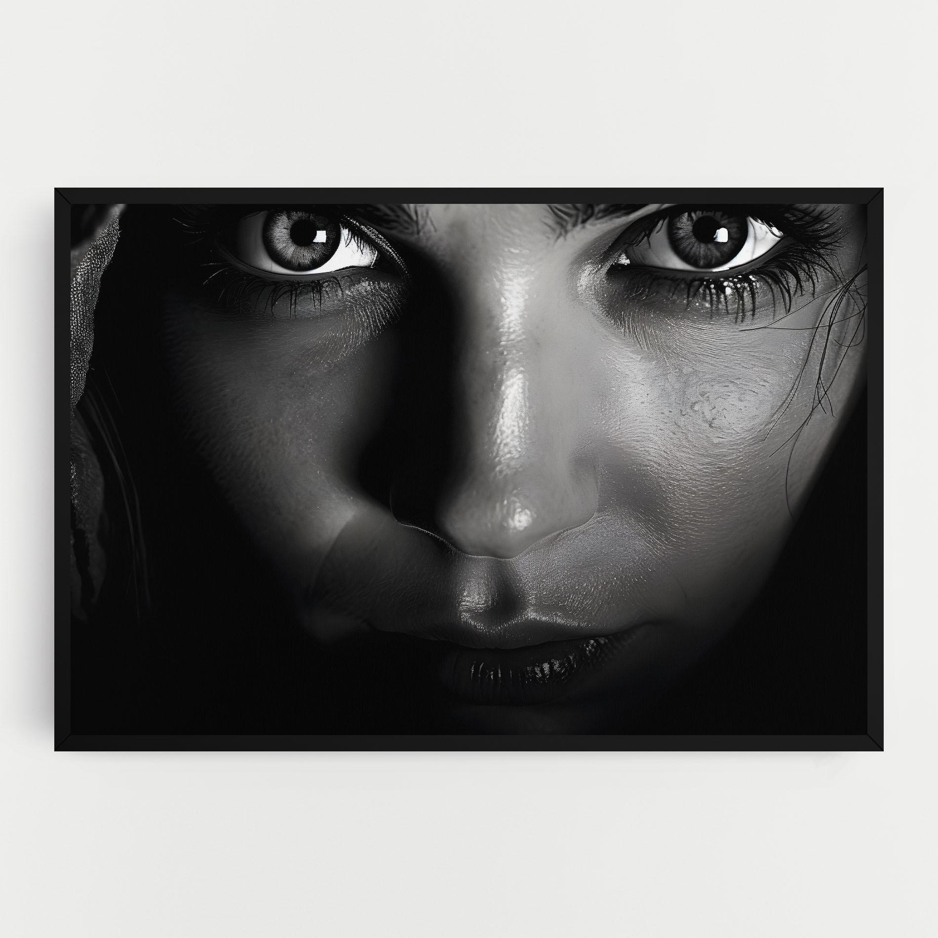 Tablou Canvas Closeup Portrait mockup 0