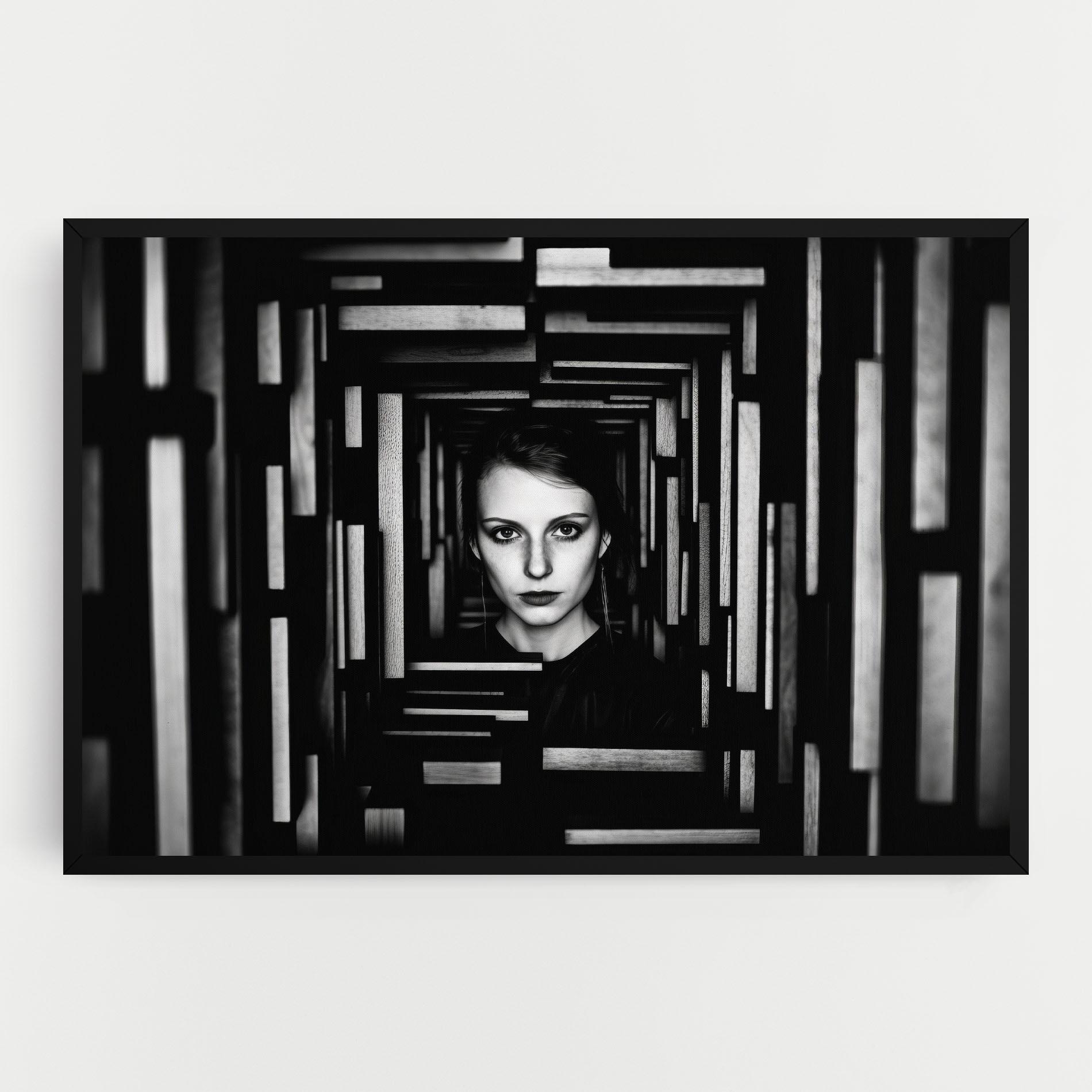 Tablou Canvas Tunnel Woman mockup 0