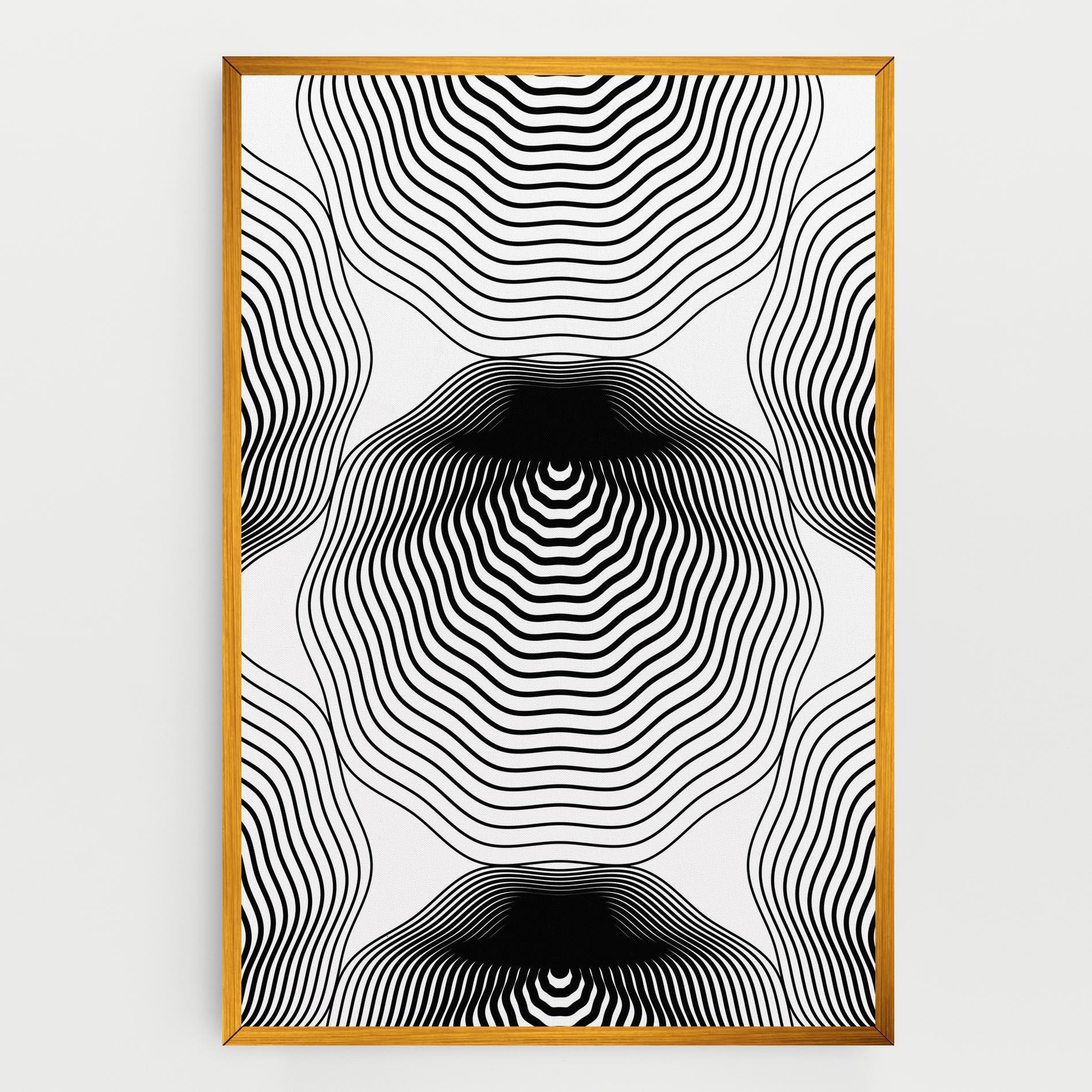 Tablou Canvas Black Line Art mockup 0