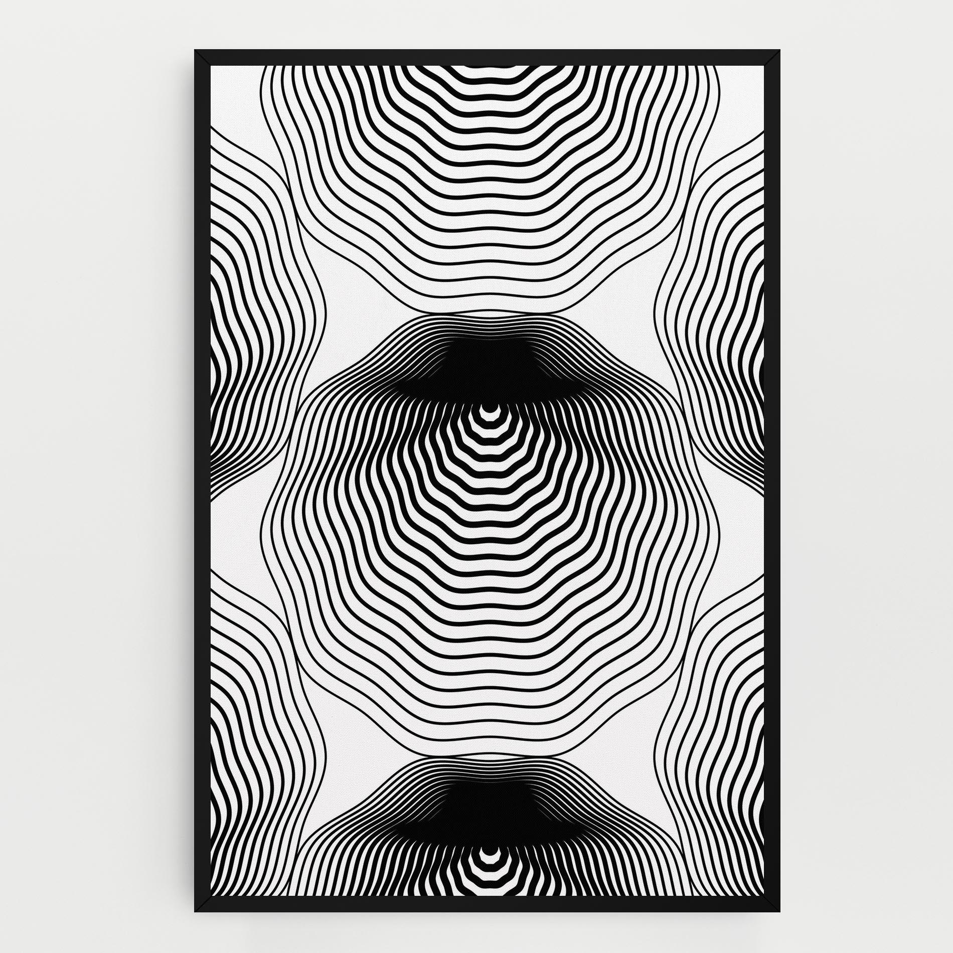 Tablou Canvas Black Line Art mockup 0