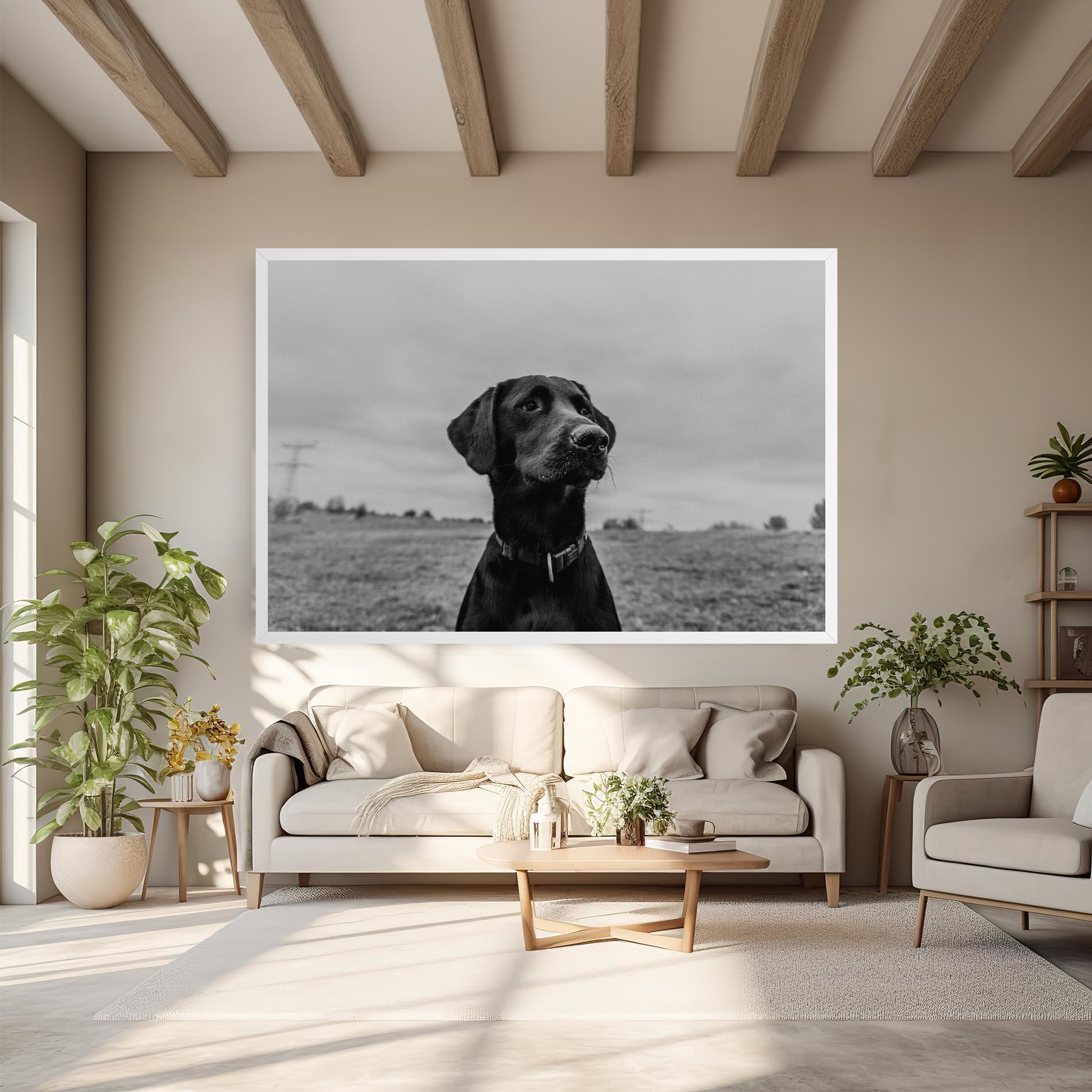 Tablou Canvas Black Dog mockup 6