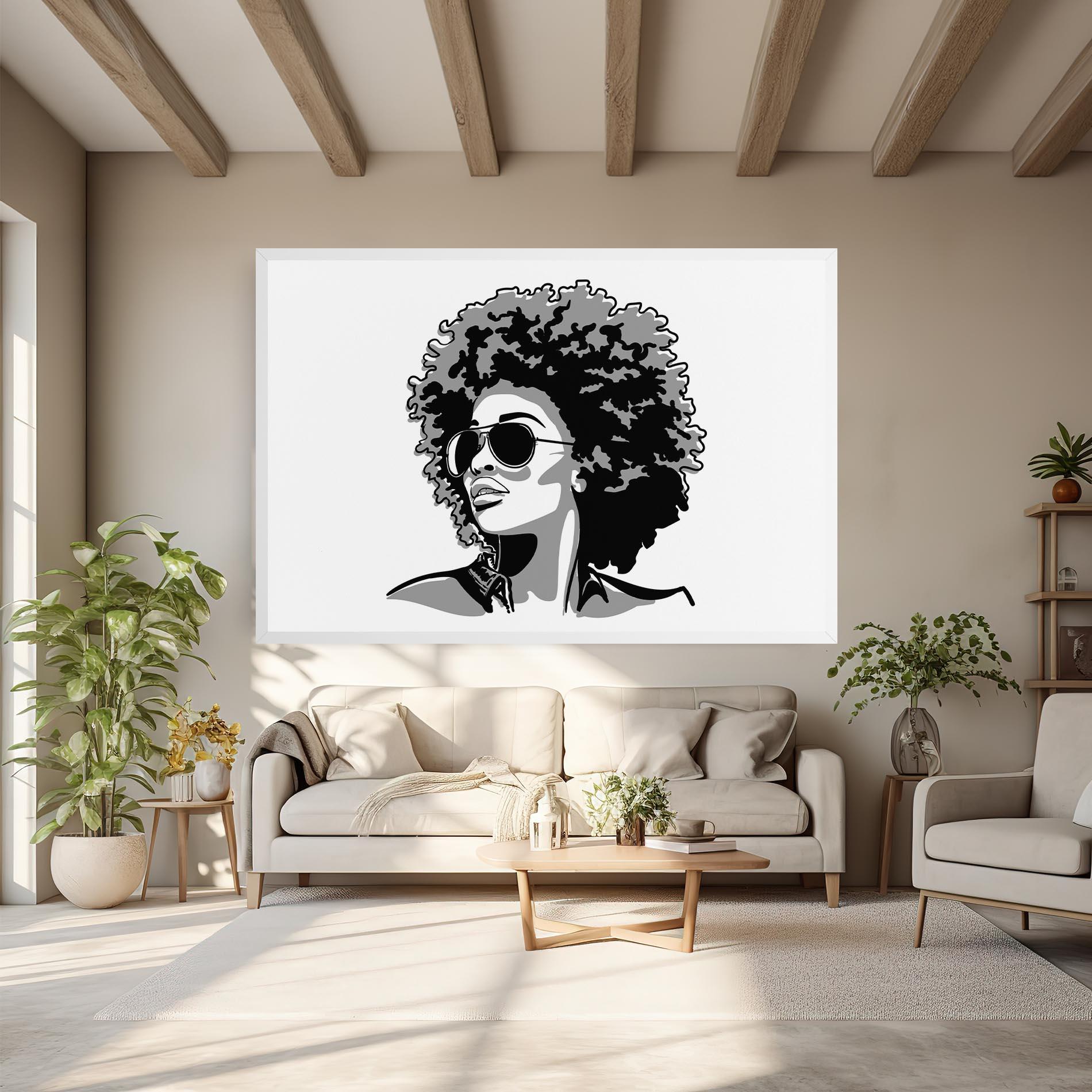 Tablou Canvas Black Grasses mockup 6