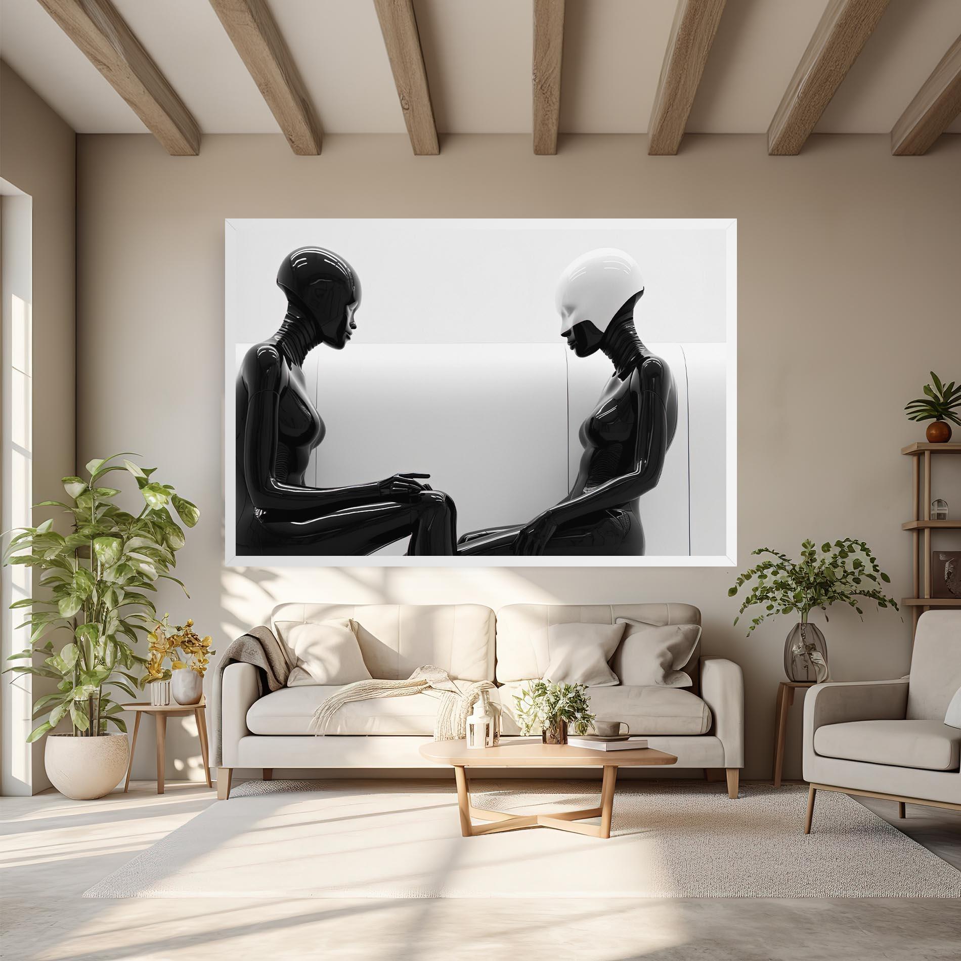 Tablou Canvas Black Mannequin mockup 6