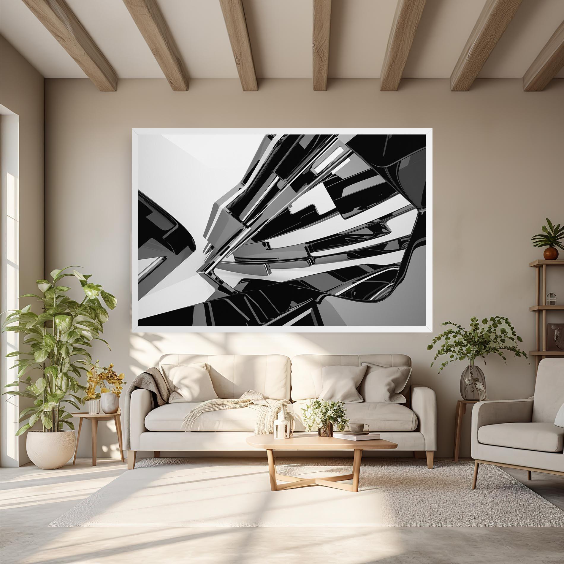 Tablou Canvas Black Sculpture mockup 6