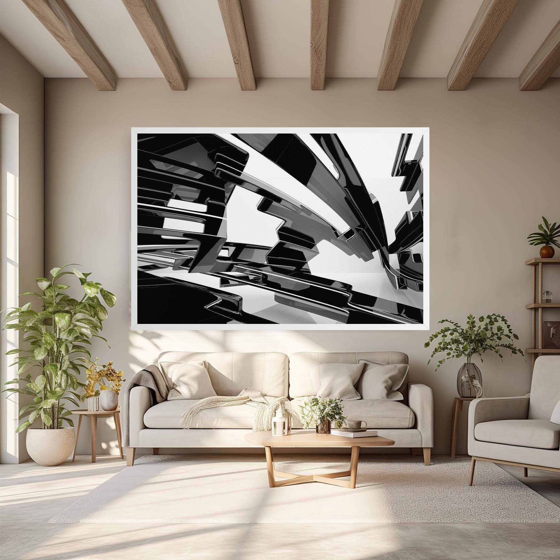 Tablou Canvas Glossy Sculpture mockup 6