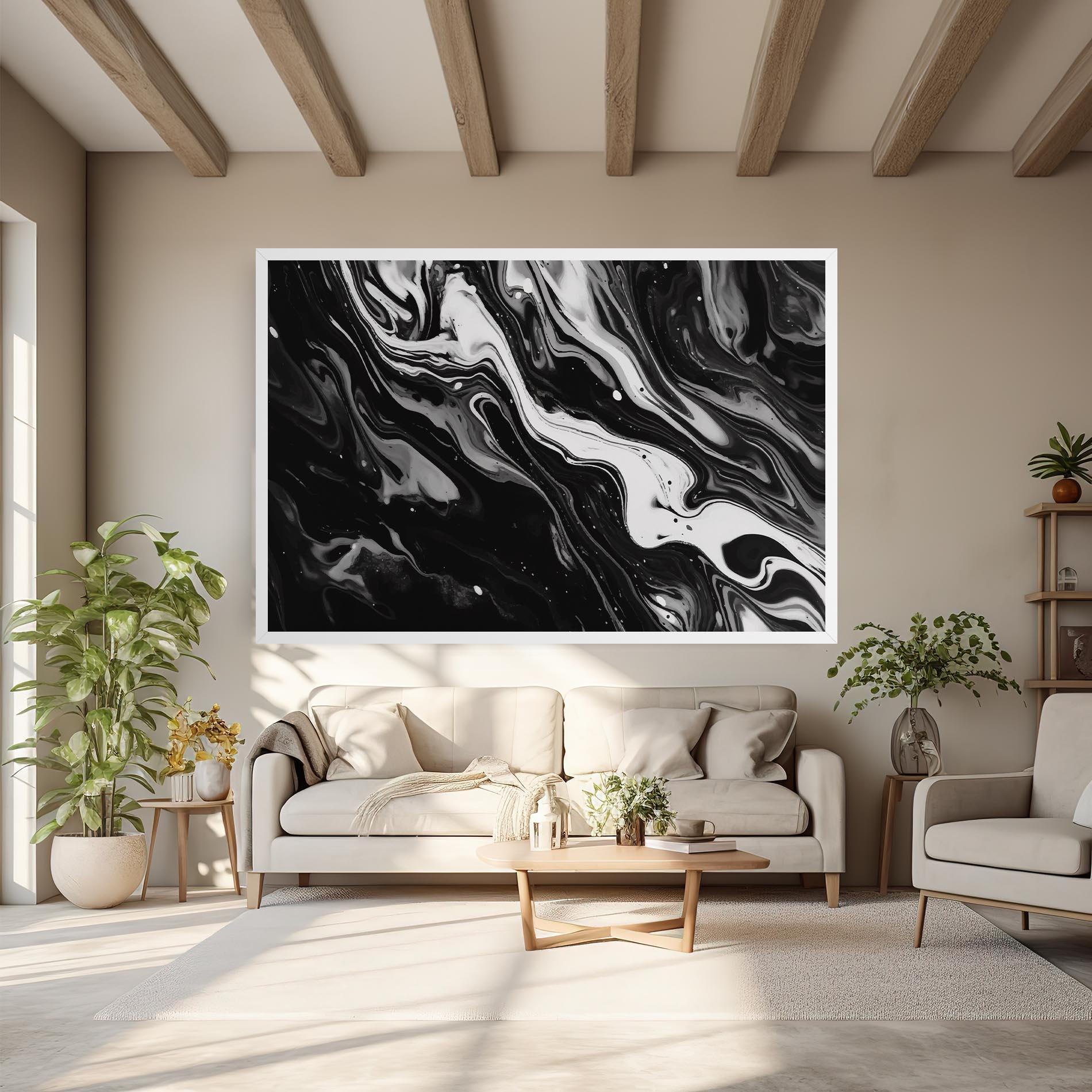 Tablou Canvas Grey Art Marble mockup 6