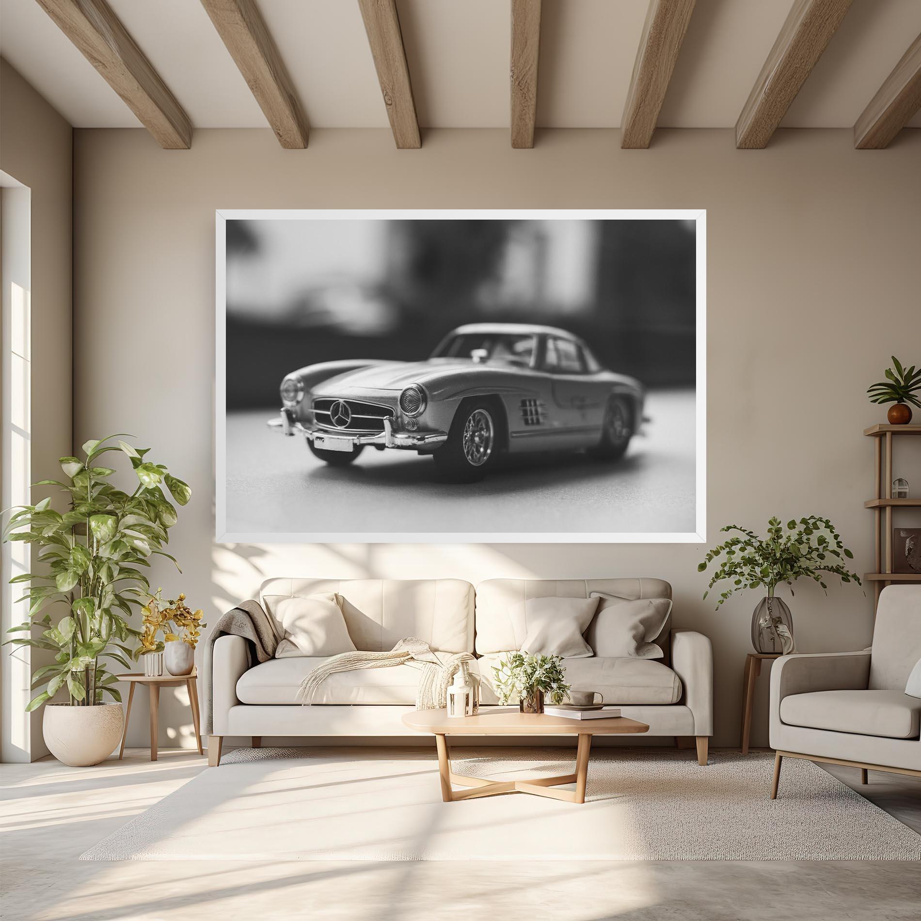 Tablou Canvas Grey Old Car mockup 6