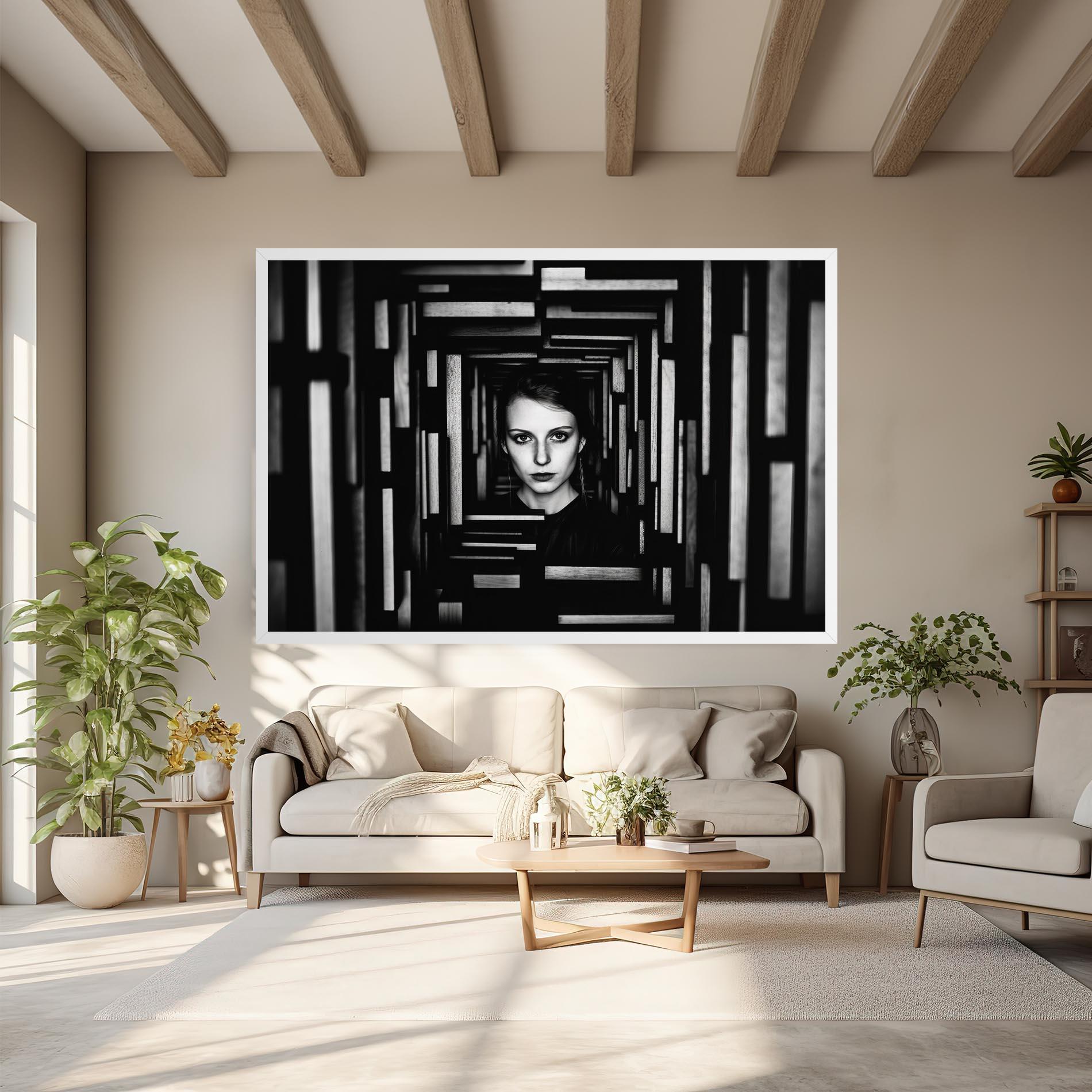 Tablou Canvas Tunnel Woman mockup 6