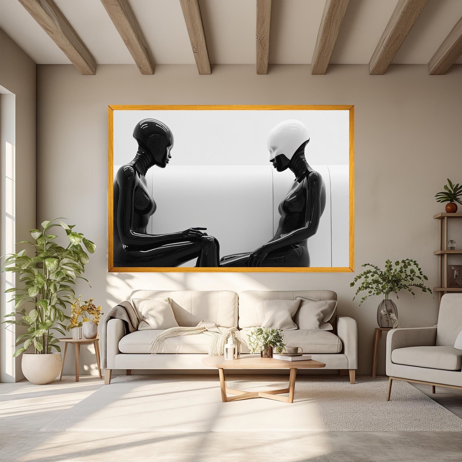 Tablou Canvas Black Mannequin mockup 6