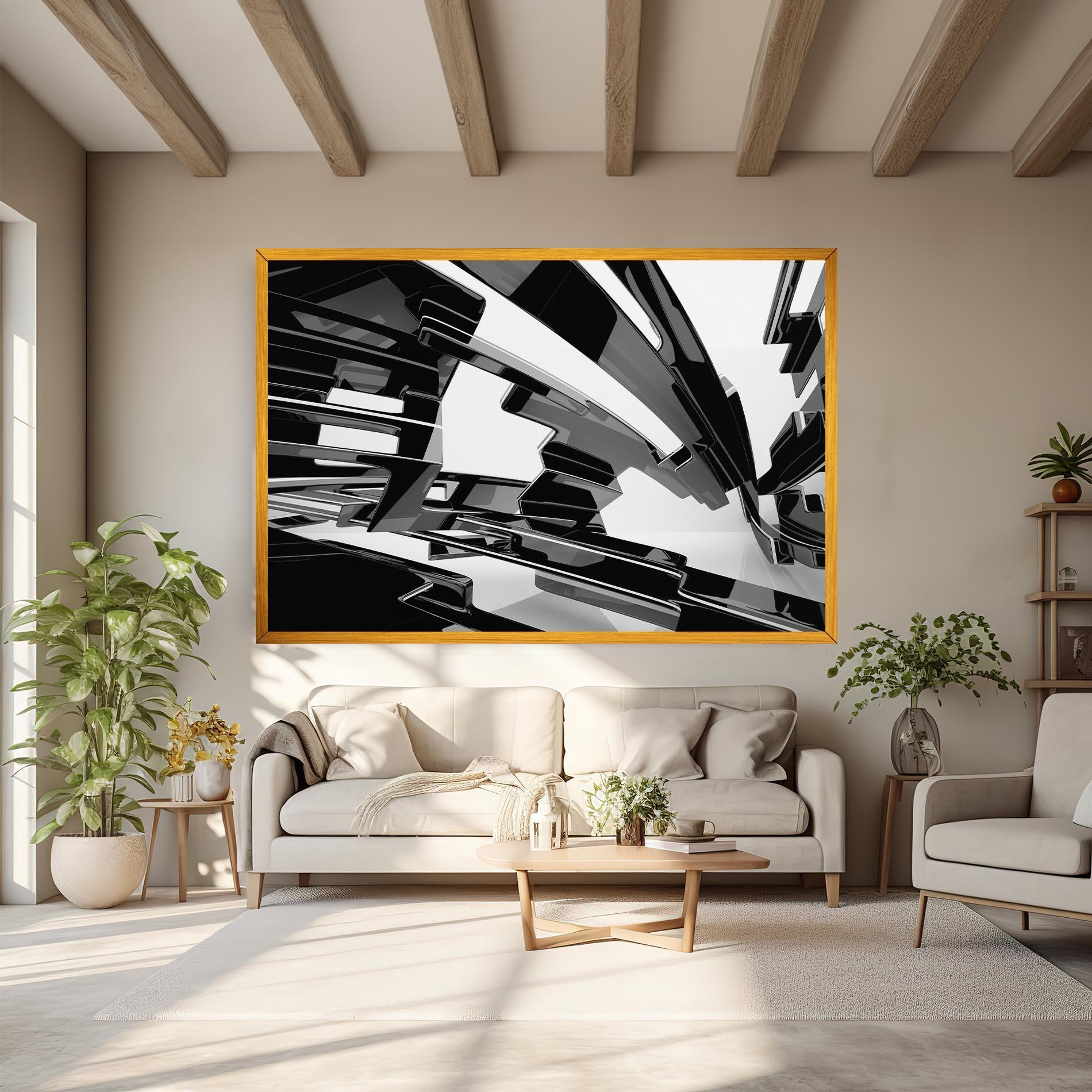 Tablou Canvas Glossy Sculpture mockup 6