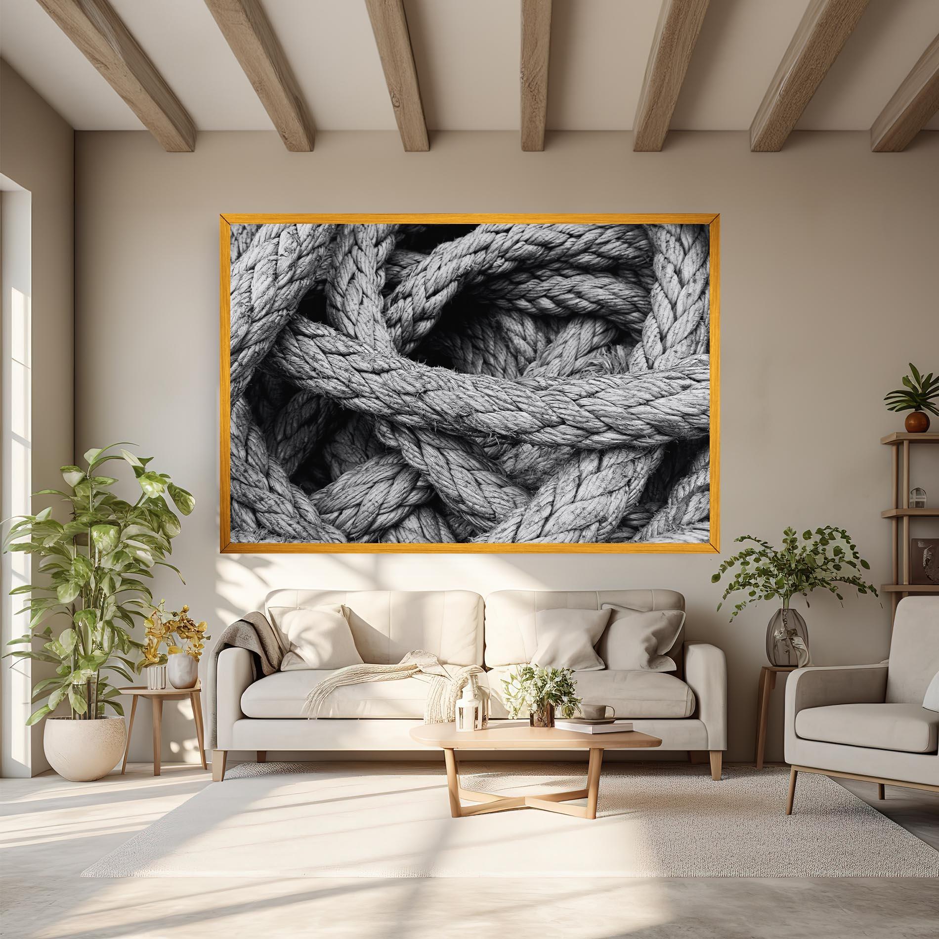 Tablou Canvas Gray String mockup 6