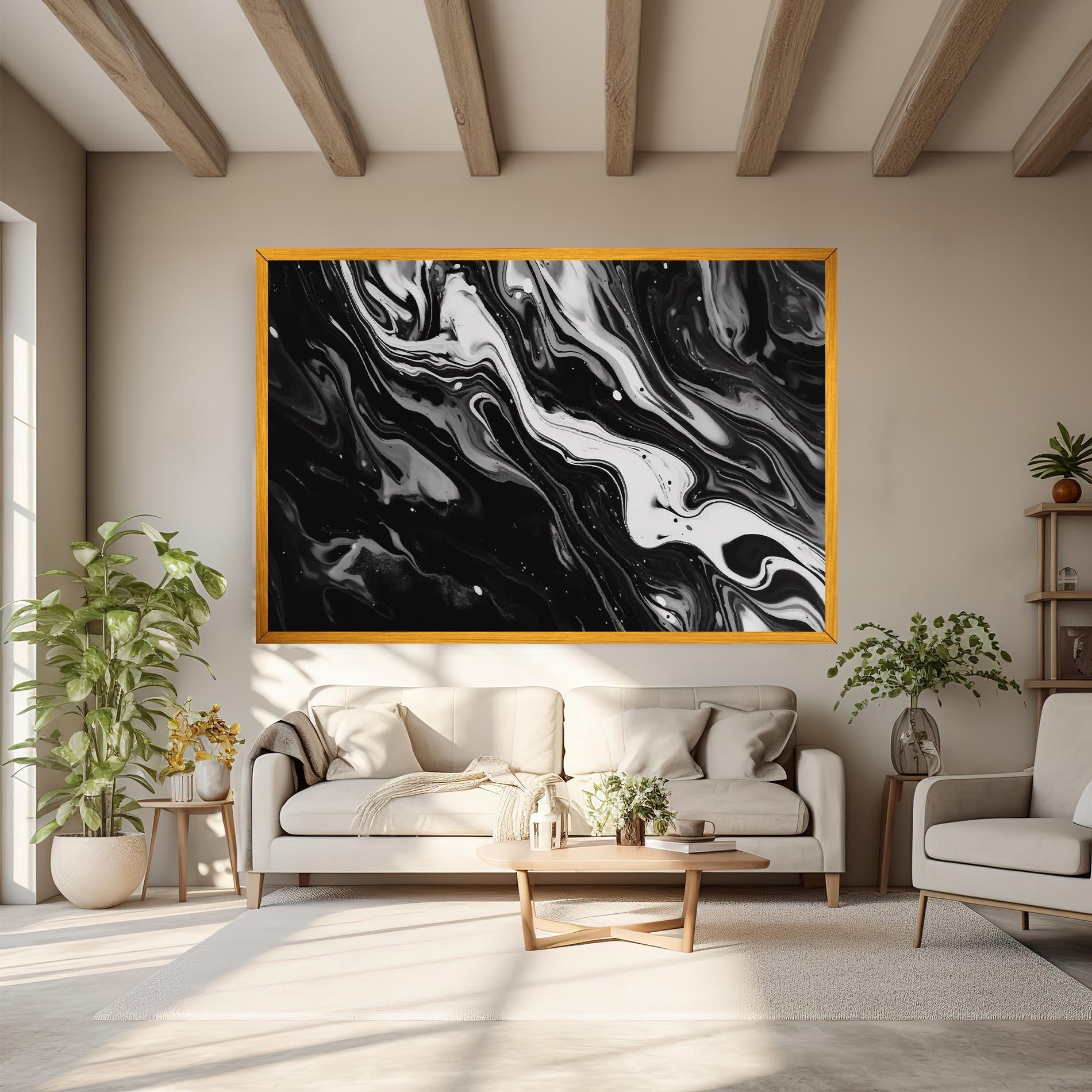 Tablou Canvas Grey Art Marble mockup 6