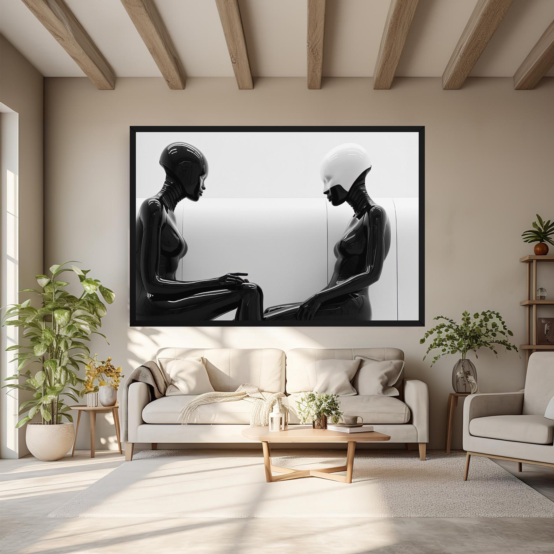 Tablou Canvas Black Mannequin mockup 6