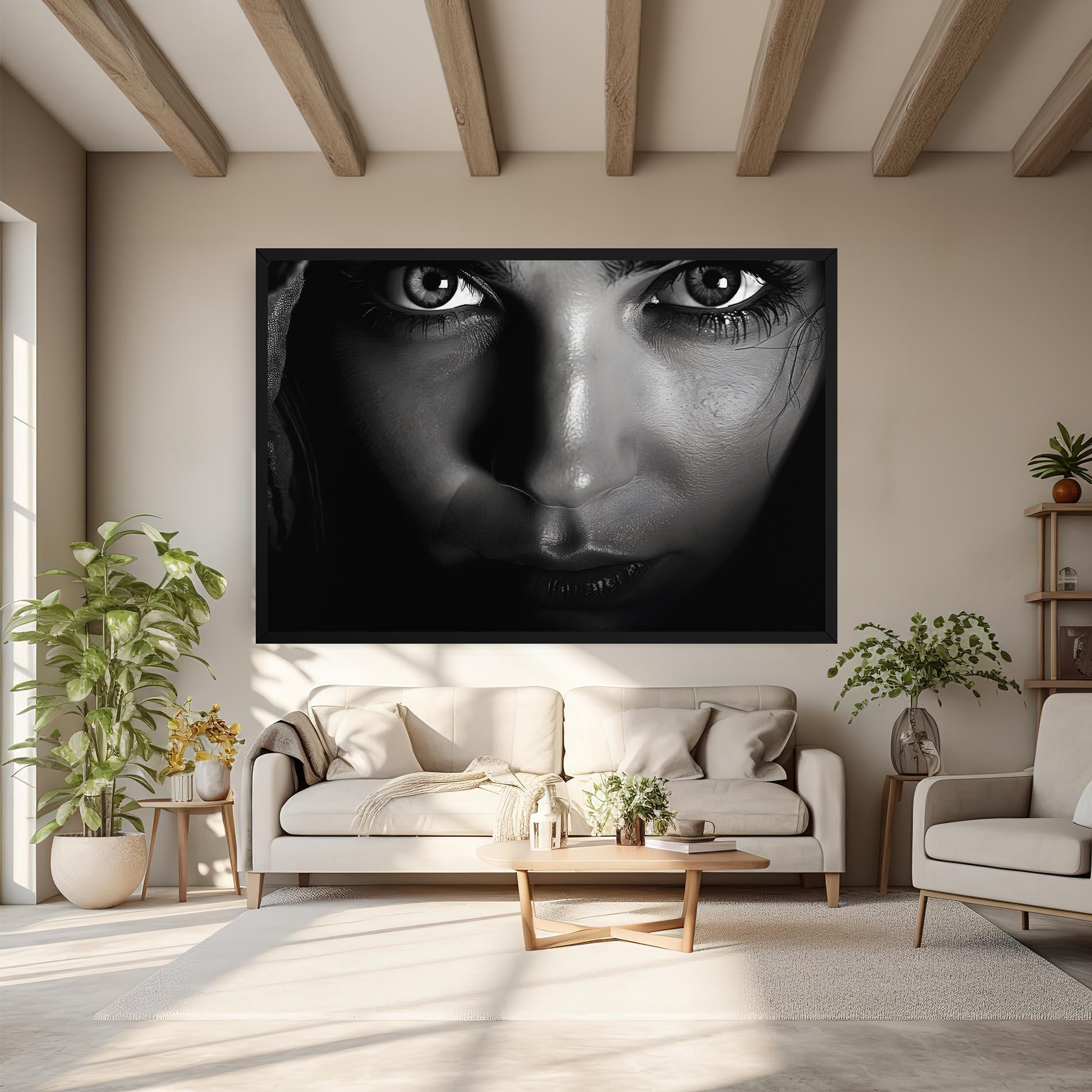 Tablou Canvas Closeup Portrait mockup 6