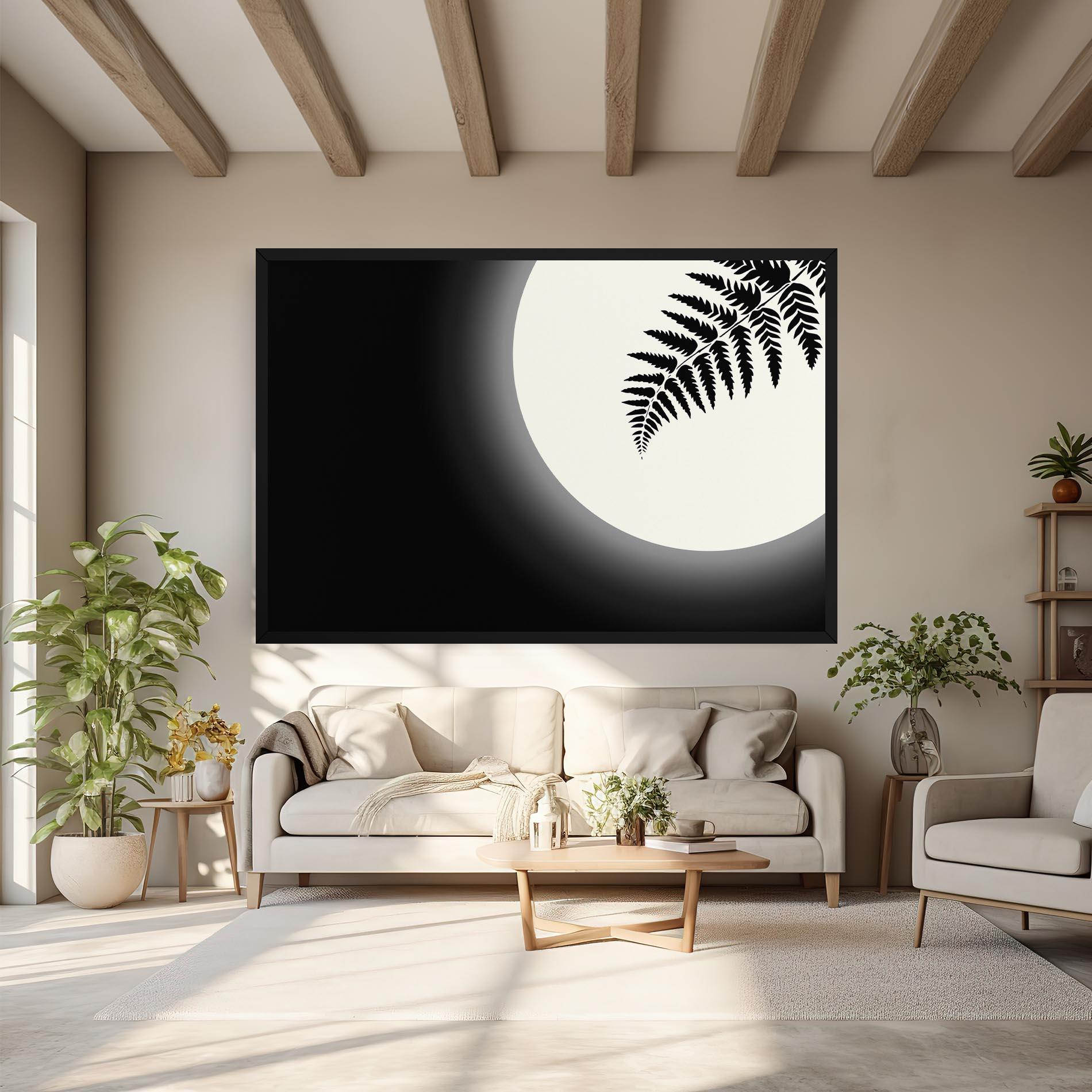 Tablou Canvas Full Moon Leaf mockup 6