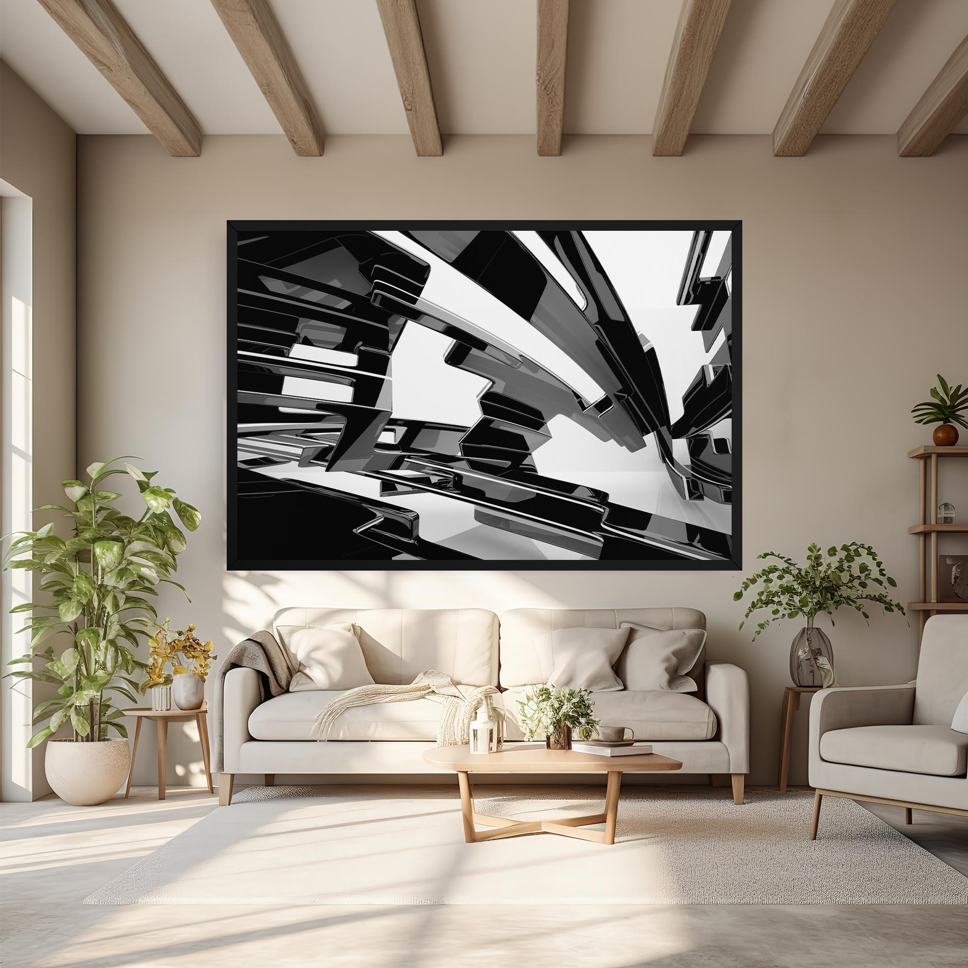 Tablou Canvas Glossy Sculpture mockup 6