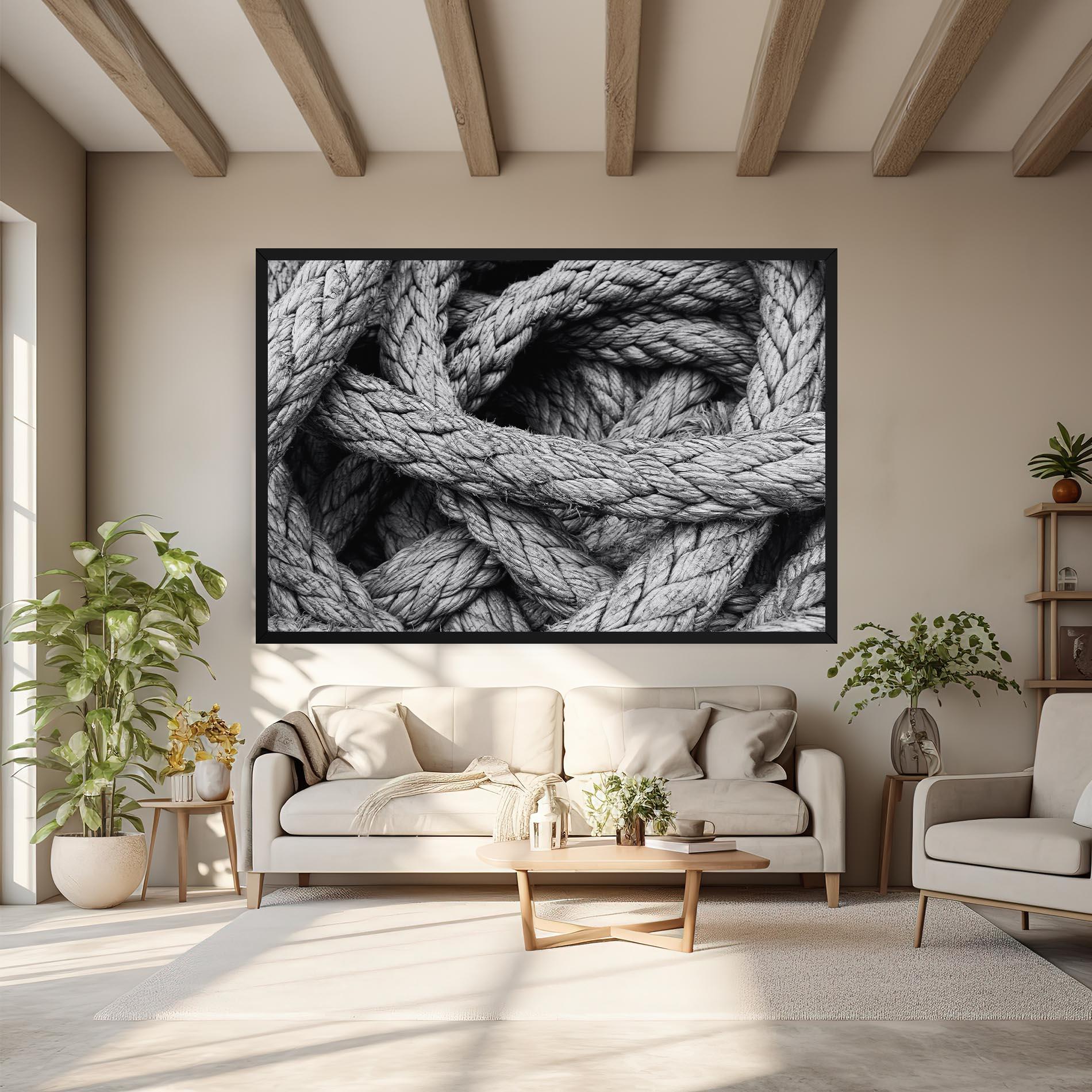 Tablou Canvas Gray String mockup 6