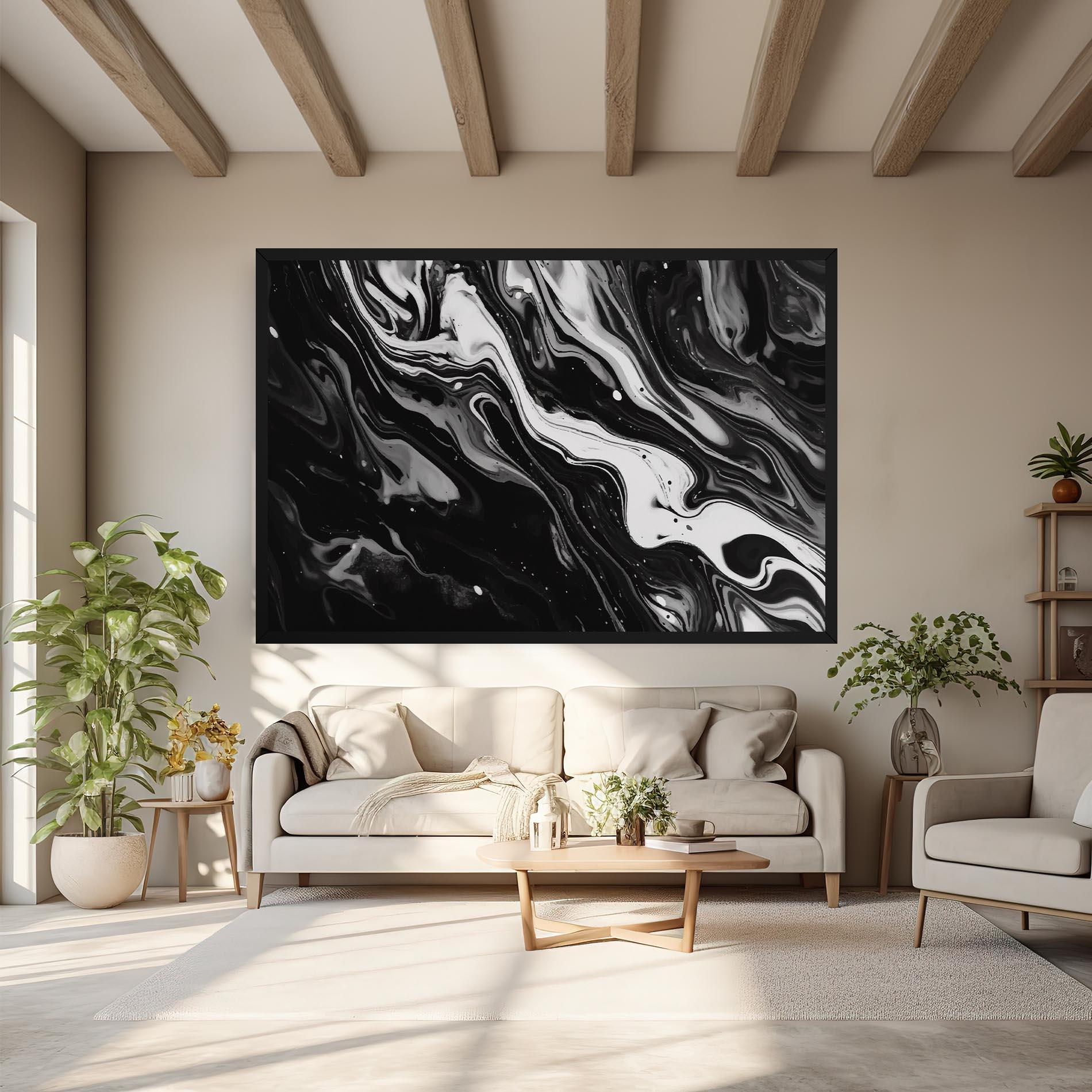 Tablou Canvas Grey Art Marble mockup 6