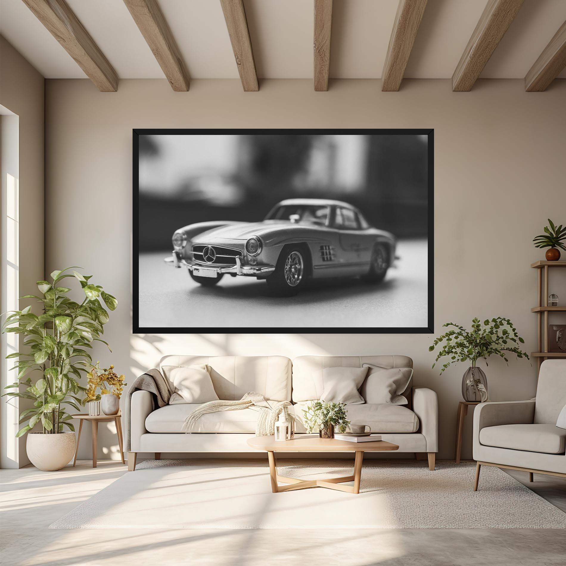 Tablou Canvas Grey Old Car mockup 6