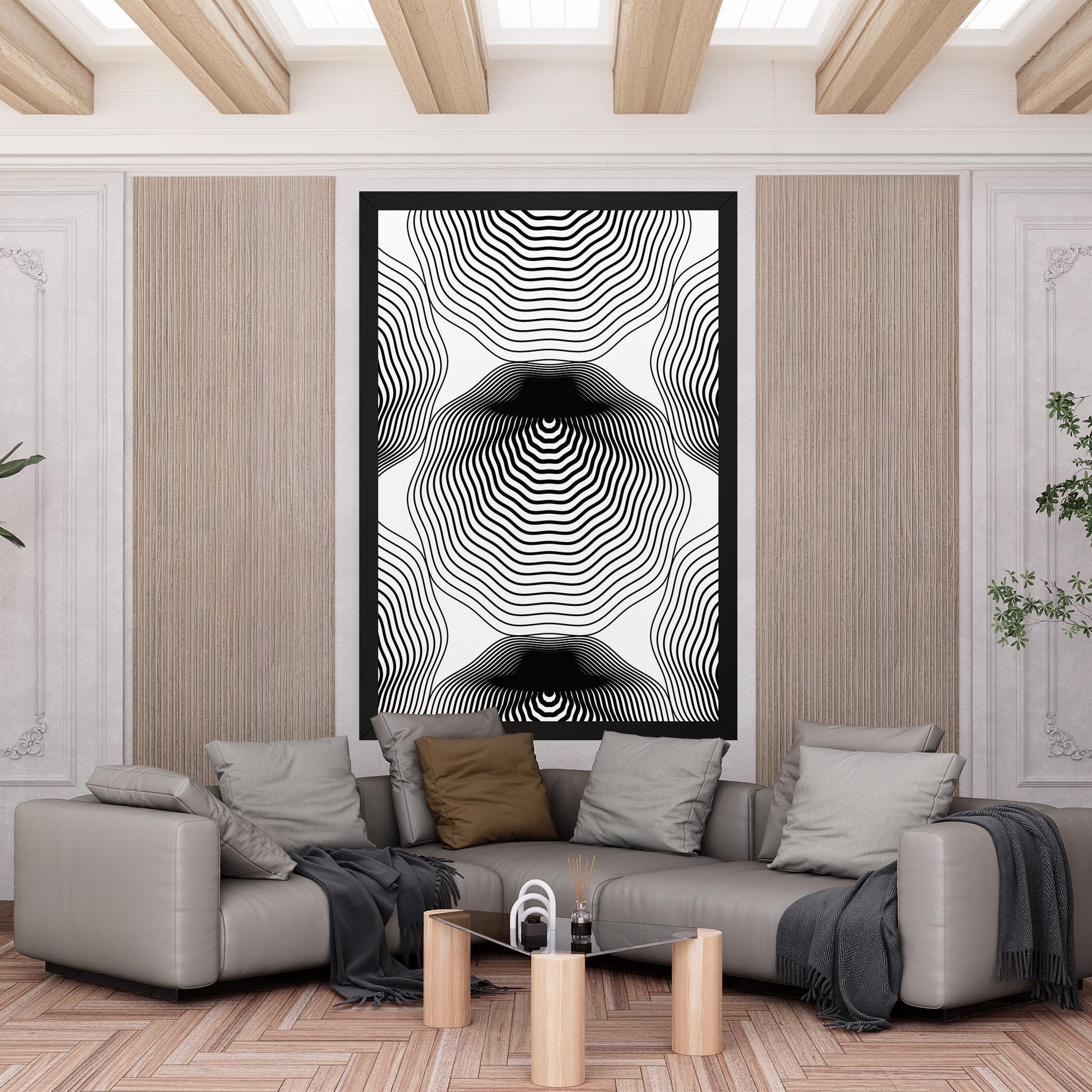 Tablou Canvas Black Line Art mockup 6