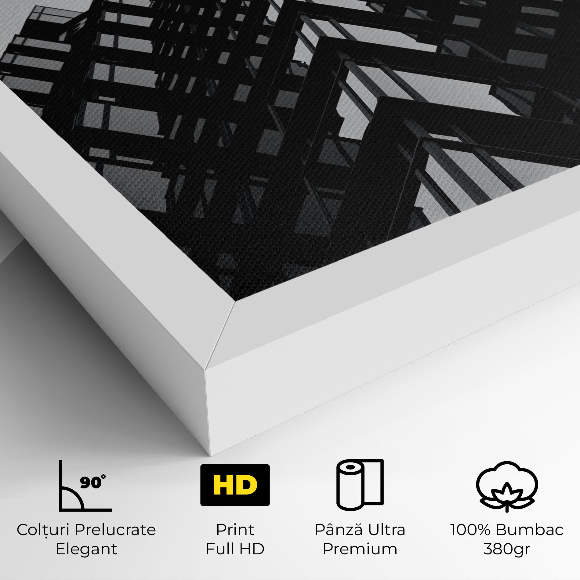 Tablou Canvas Black Building mockup 4