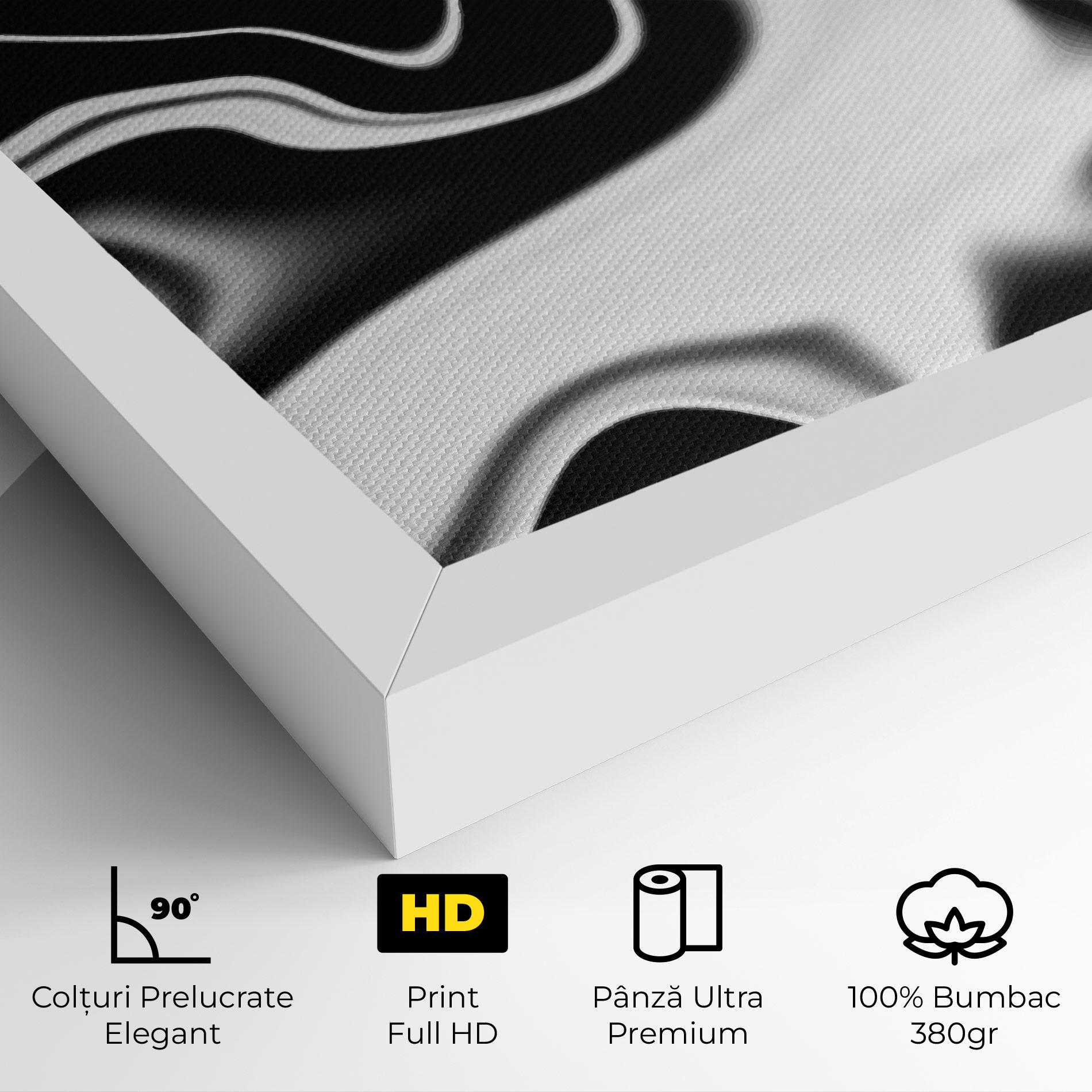 Tablou Canvas Black Metalic Art mockup 4