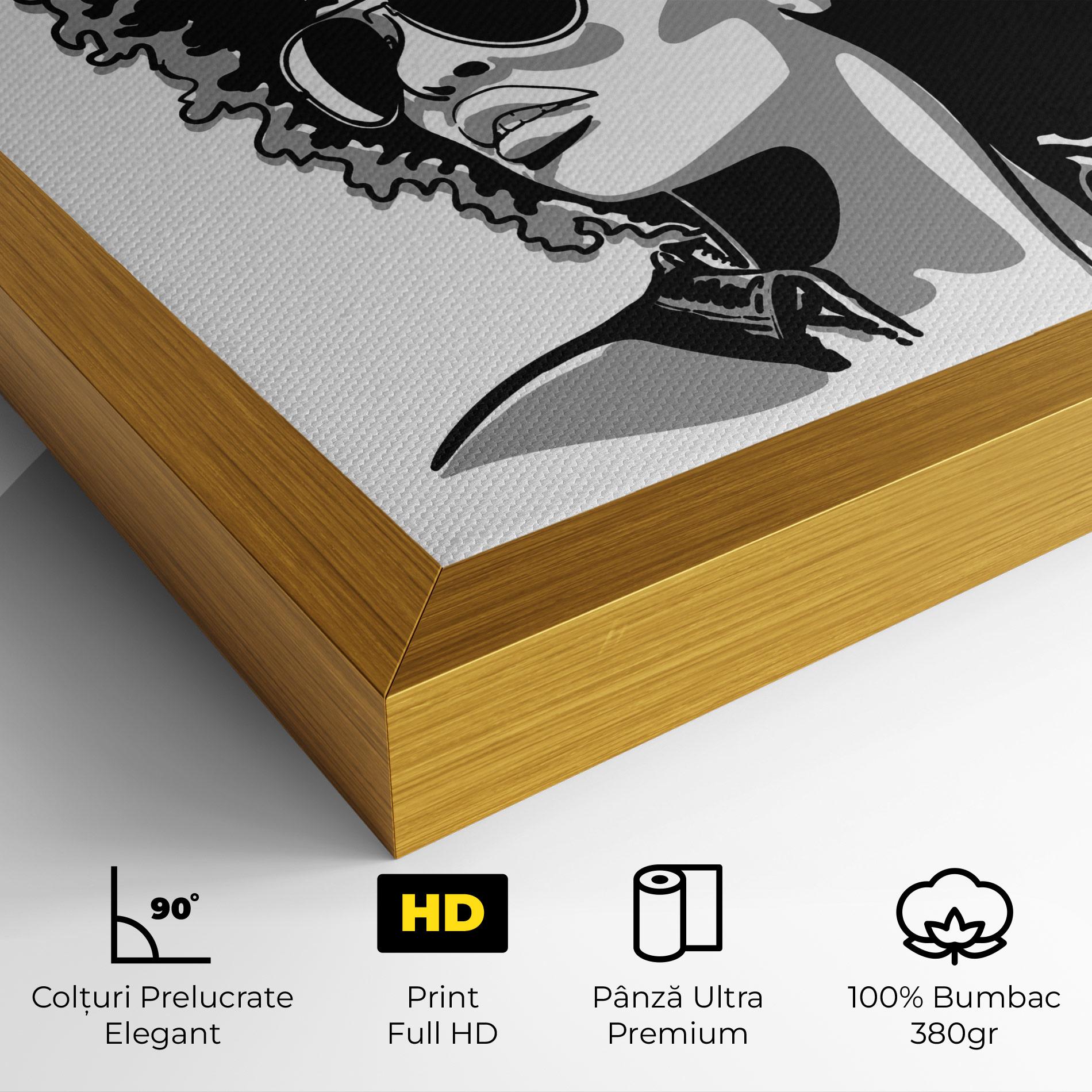 Tablou Canvas Black Grasses mockup 4
