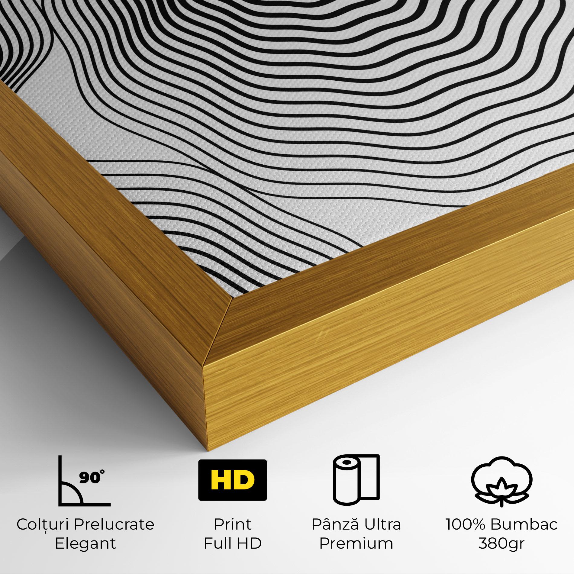 Tablou Canvas Black Line Art mockup 4